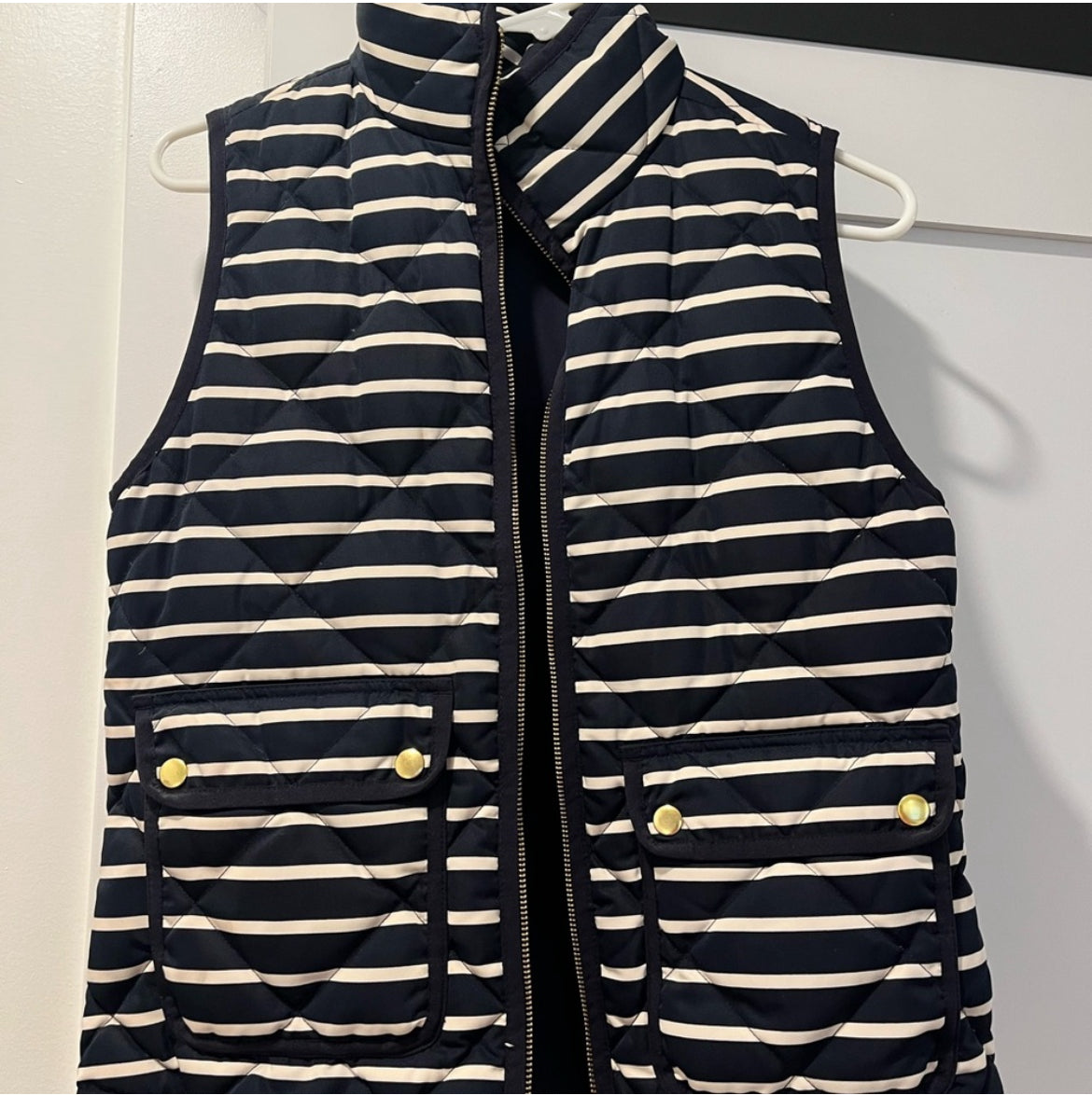 #110 J.Crew Women's X-Small Striped Vest