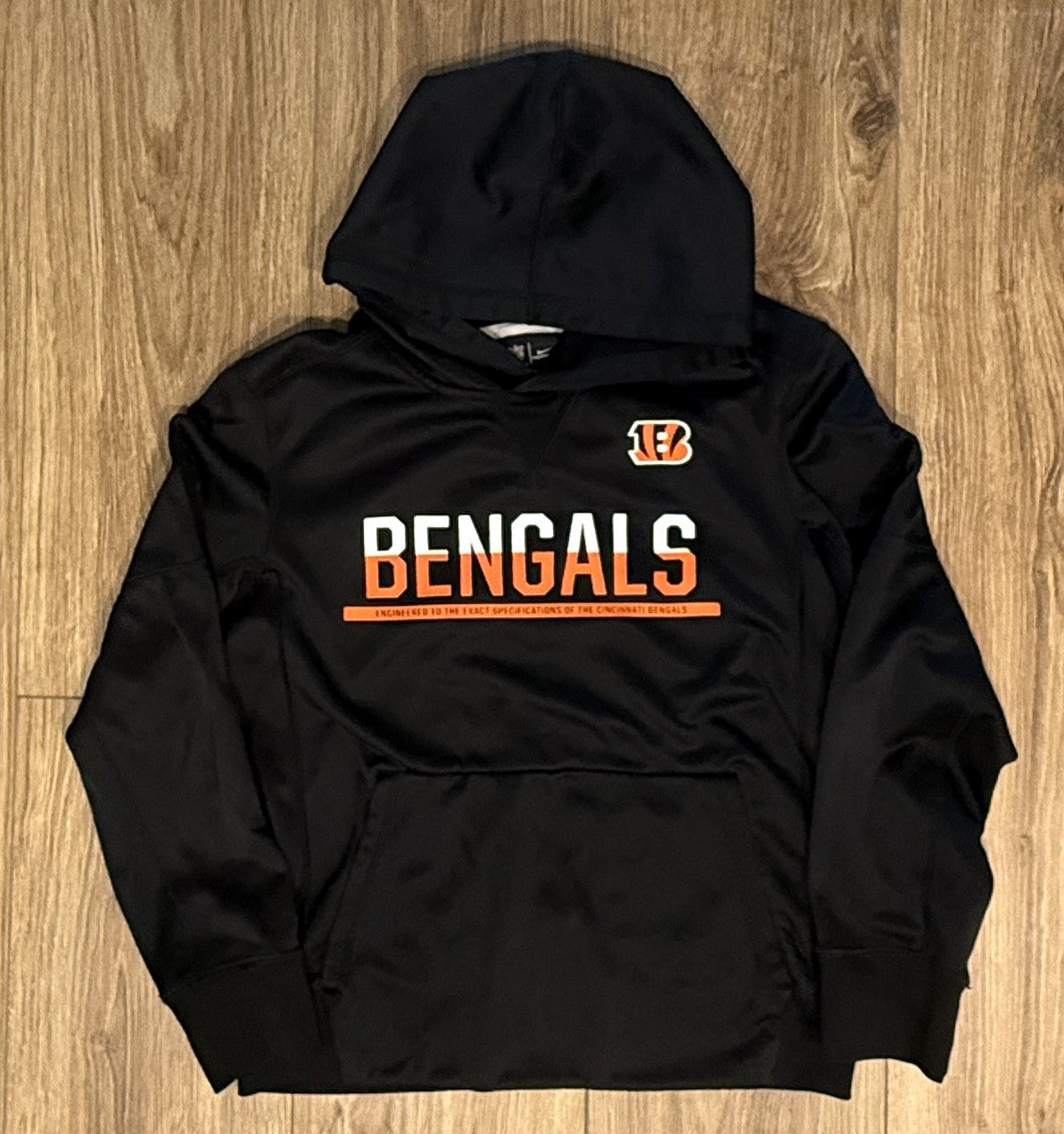 Seller #100 Boys Size Medium 10/12 Nike Bengals Dri-Fit Hoodie