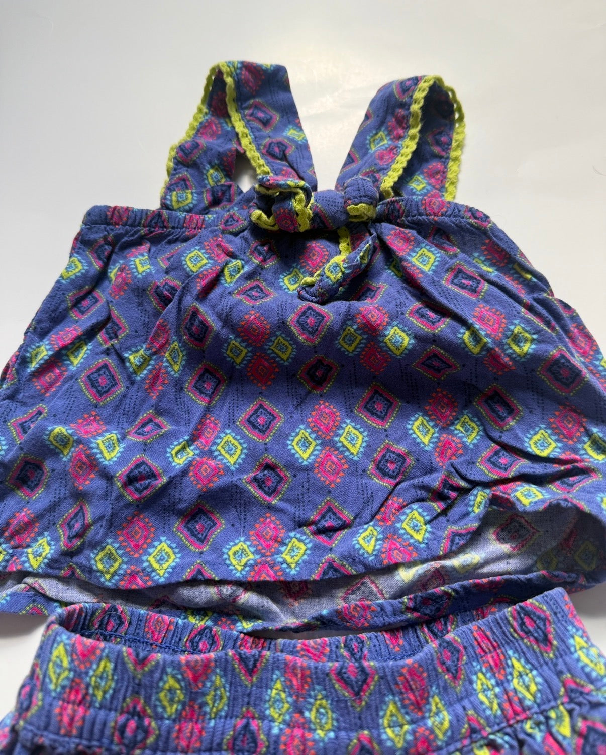 REDUCED #116 Cat and Jack blue two piece outfit girls 12 months