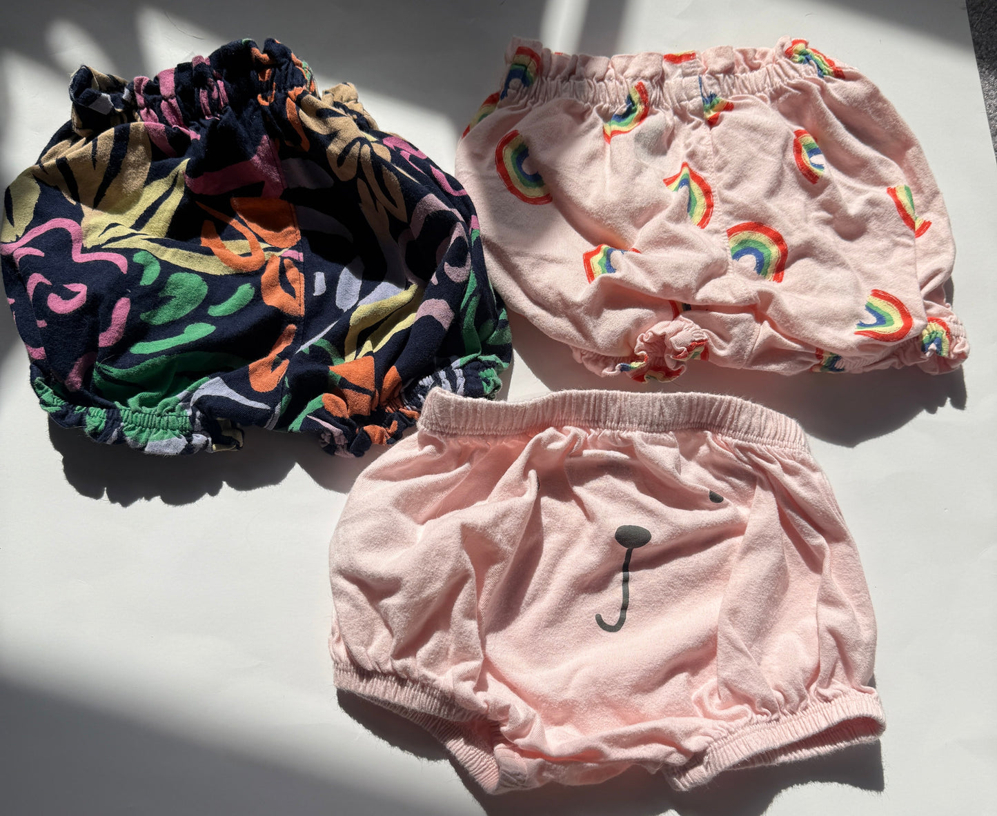 REDUCED #116 Gap baby bloomer set of 3 girls 6-12 months