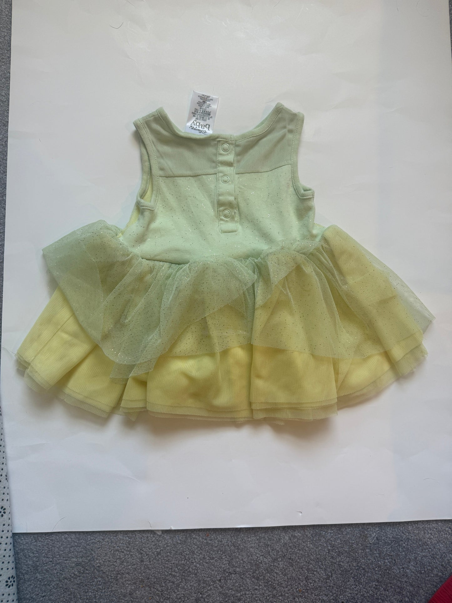 REDUCED #116 Disney Baby Princess Tiana dress girls 12-18 months