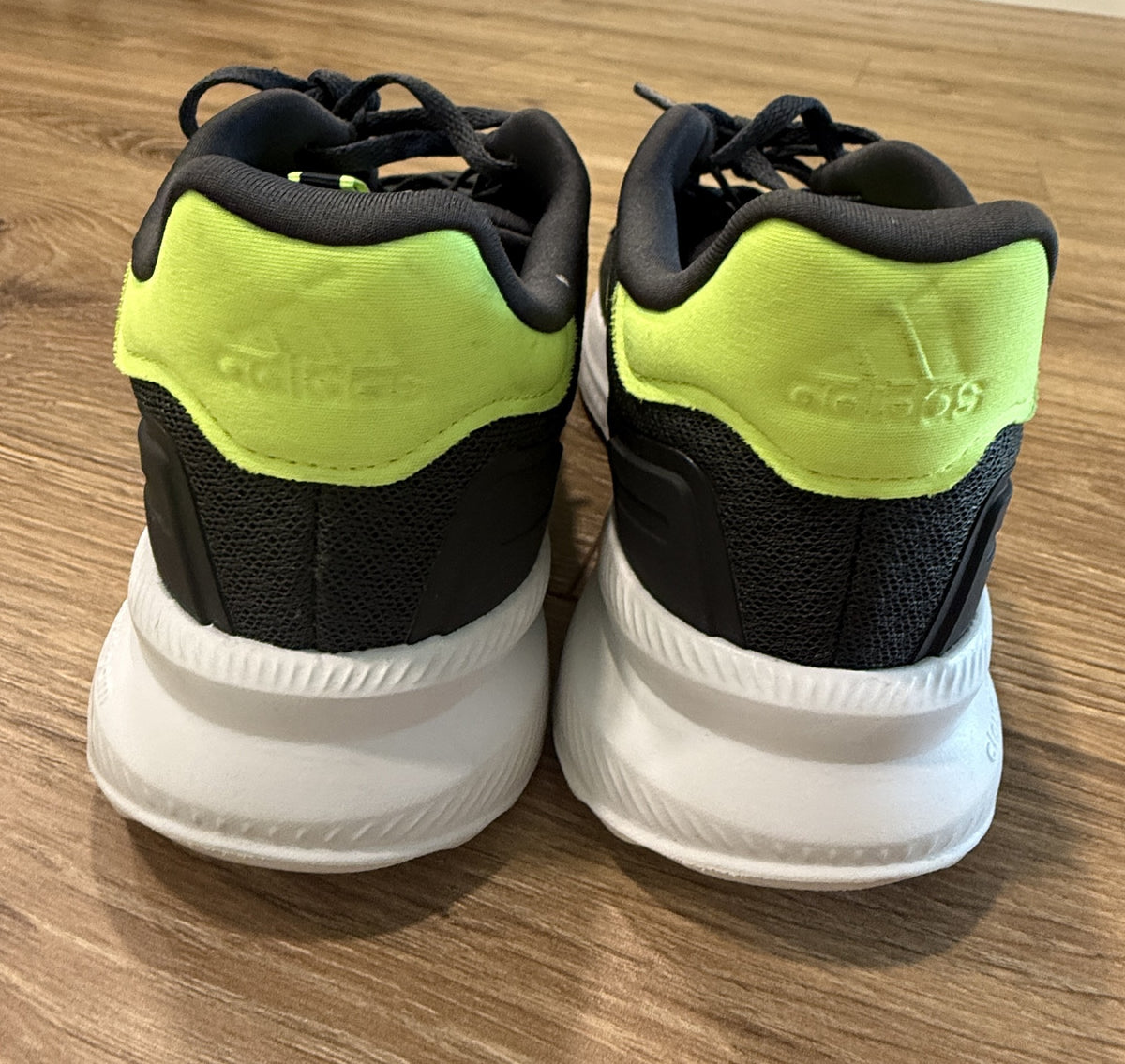 Seller #100 Boys Size 5 Adidas Green and Bright Yellow Shoes