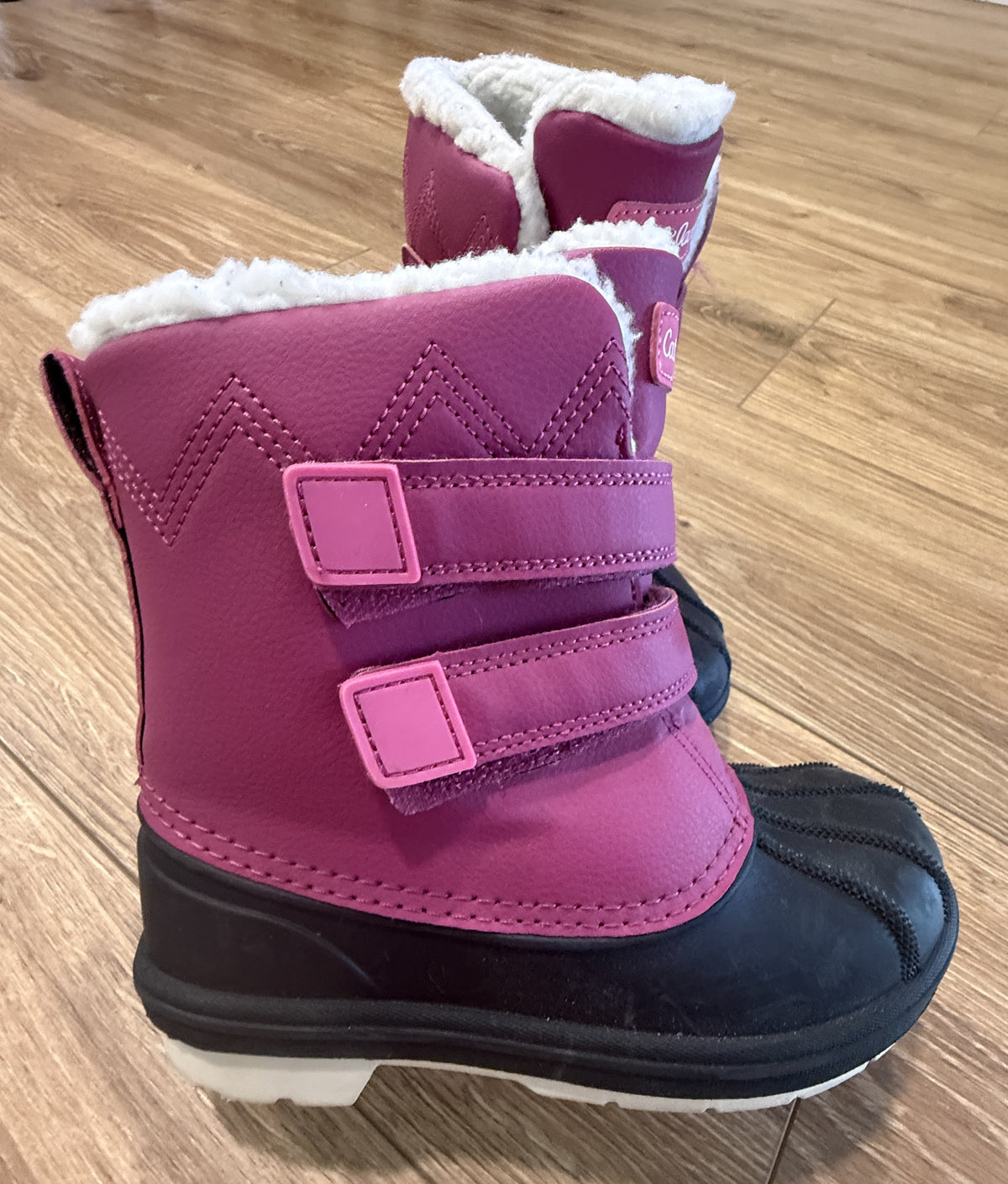 Seller #100 Girls Size 11 Cat and Jack Snow/Winter Boots Pink and Navy Blue