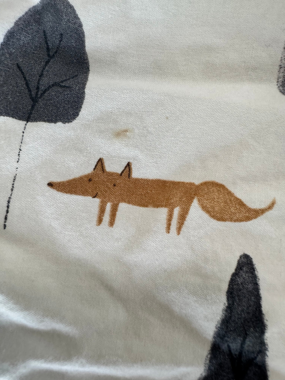 Seller #29 Pottery Barn Kids Crib Sheet with Forest Animals Black and White