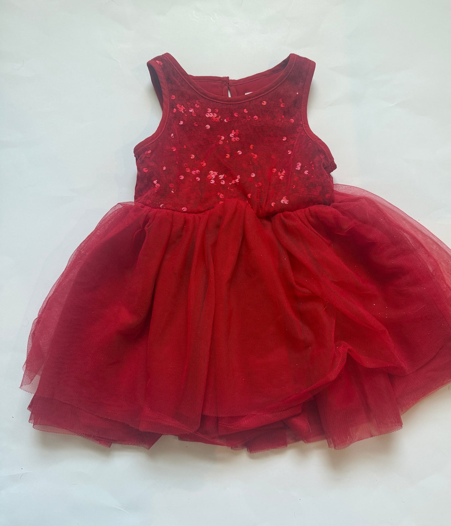 Cat and Jack red sequin dress girls 18 months