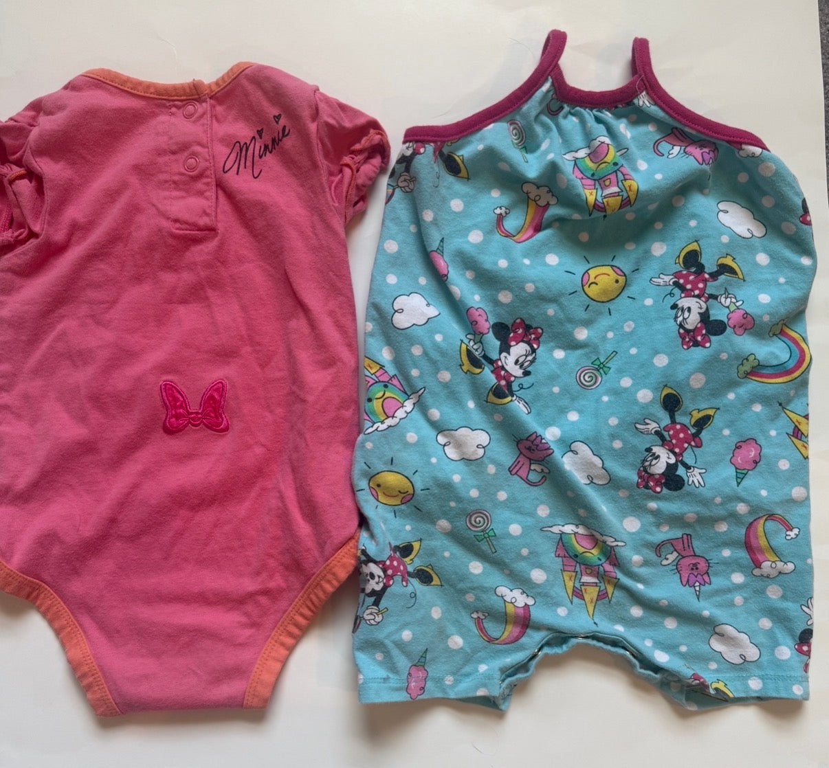 Disney Minnie rompers girls 18 months
