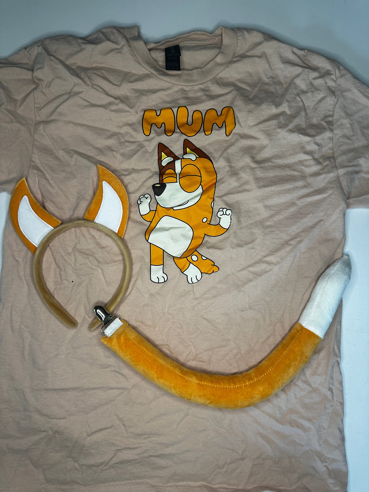 Seller #40 Women's halloween costume "mom" w/ ears and tail from Disney's "Bluey" size Medium