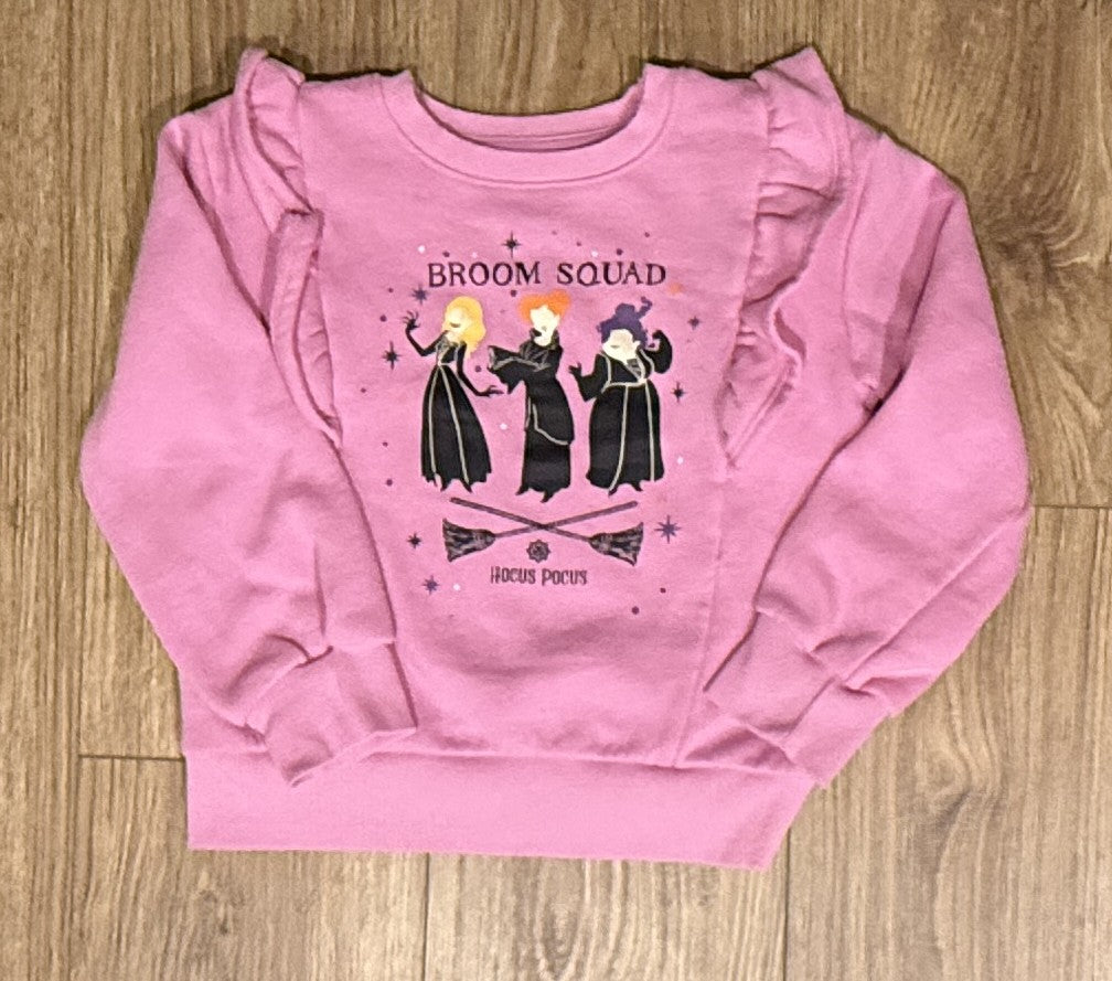 Seller #100 Girls Size 6X Disney/Jumping Beans Softest Fleece Hocus Pocus Broom Squad