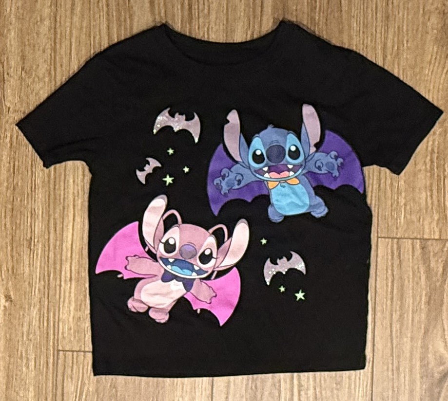 Seller #100 Girls Size S/7 Disney Stitch Vampire Short Sleeve