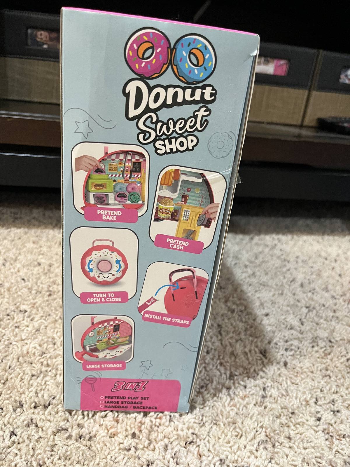 #126 NIB Donut Sweet Shop 3 in 1 Pretend Playset