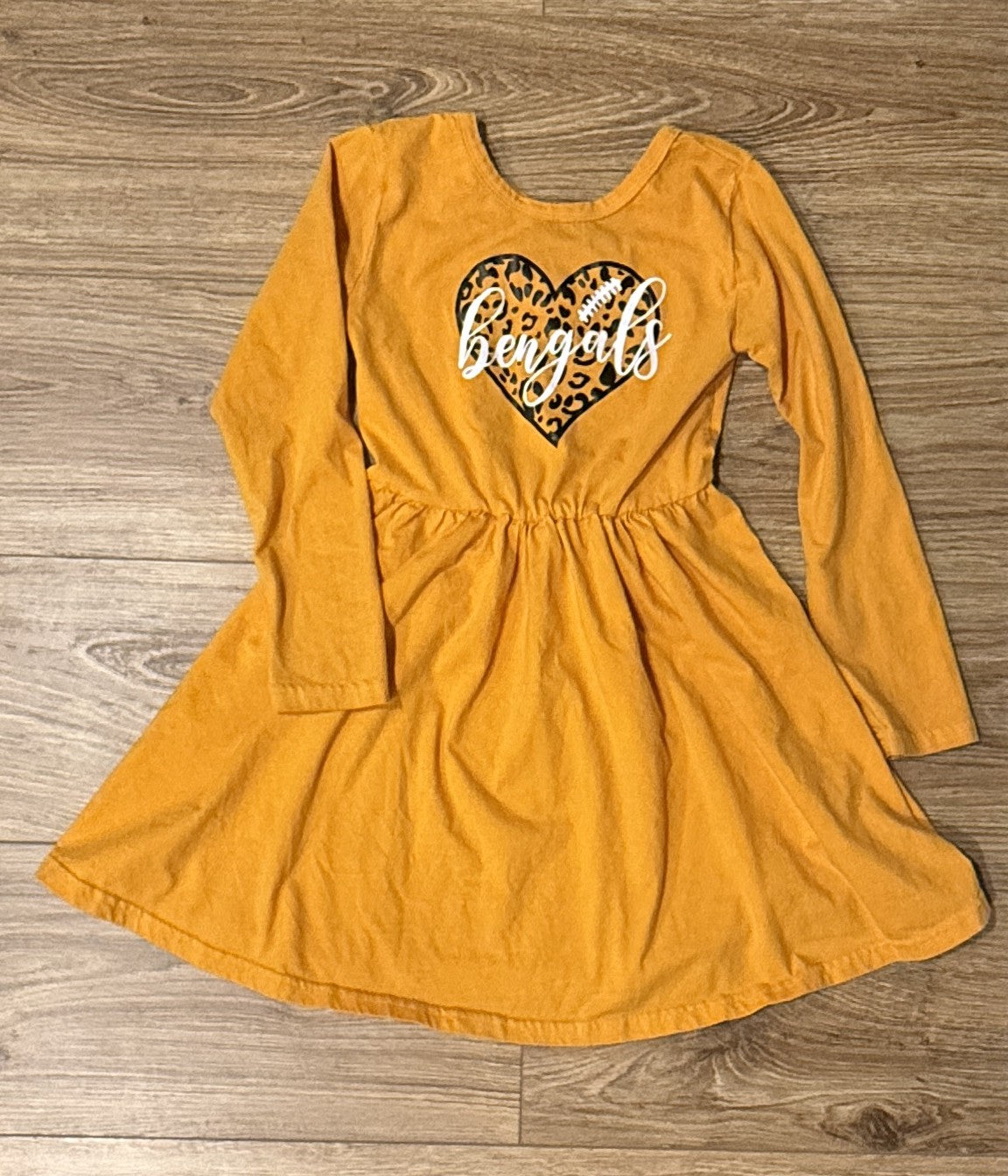 Seller #100 Girls Size 130 (7/8) Mud Kingdom with custom Bengals design