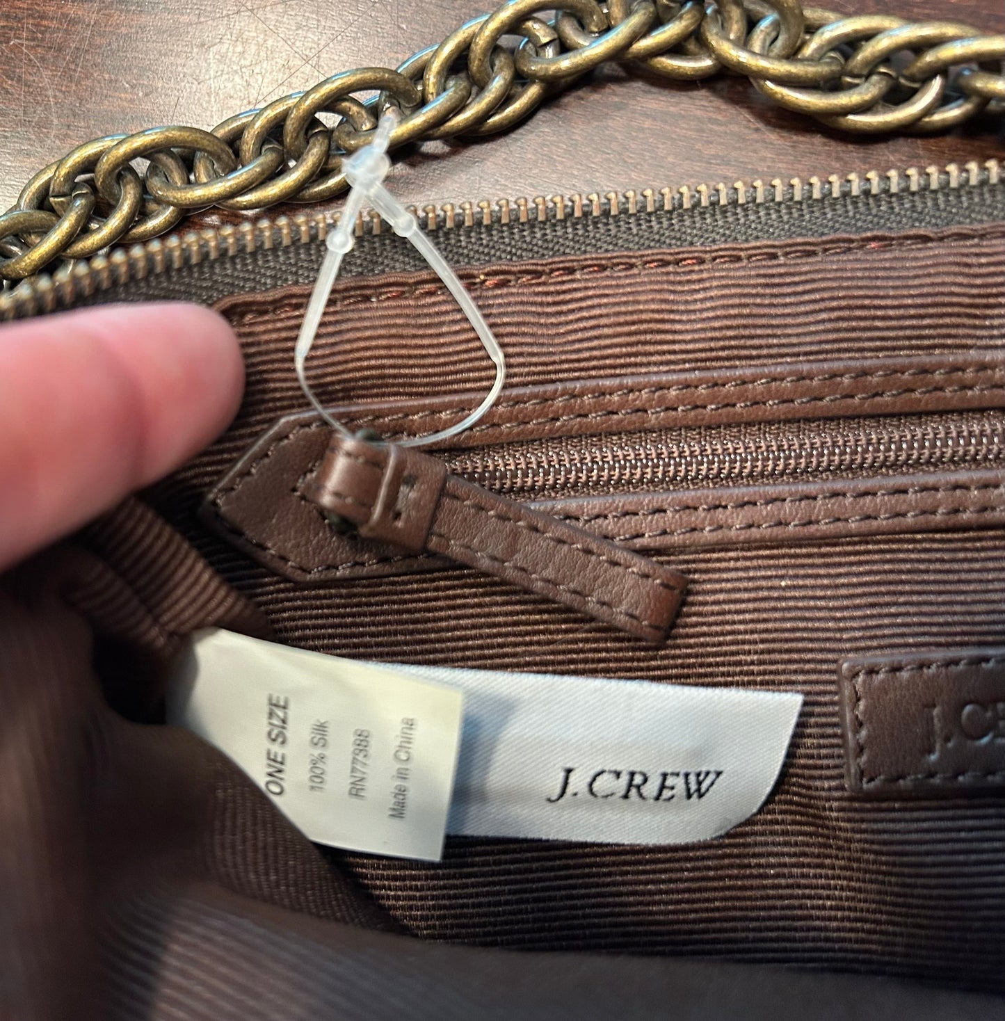 Reduced - Seller #18 new J. Crew purple silk small purse