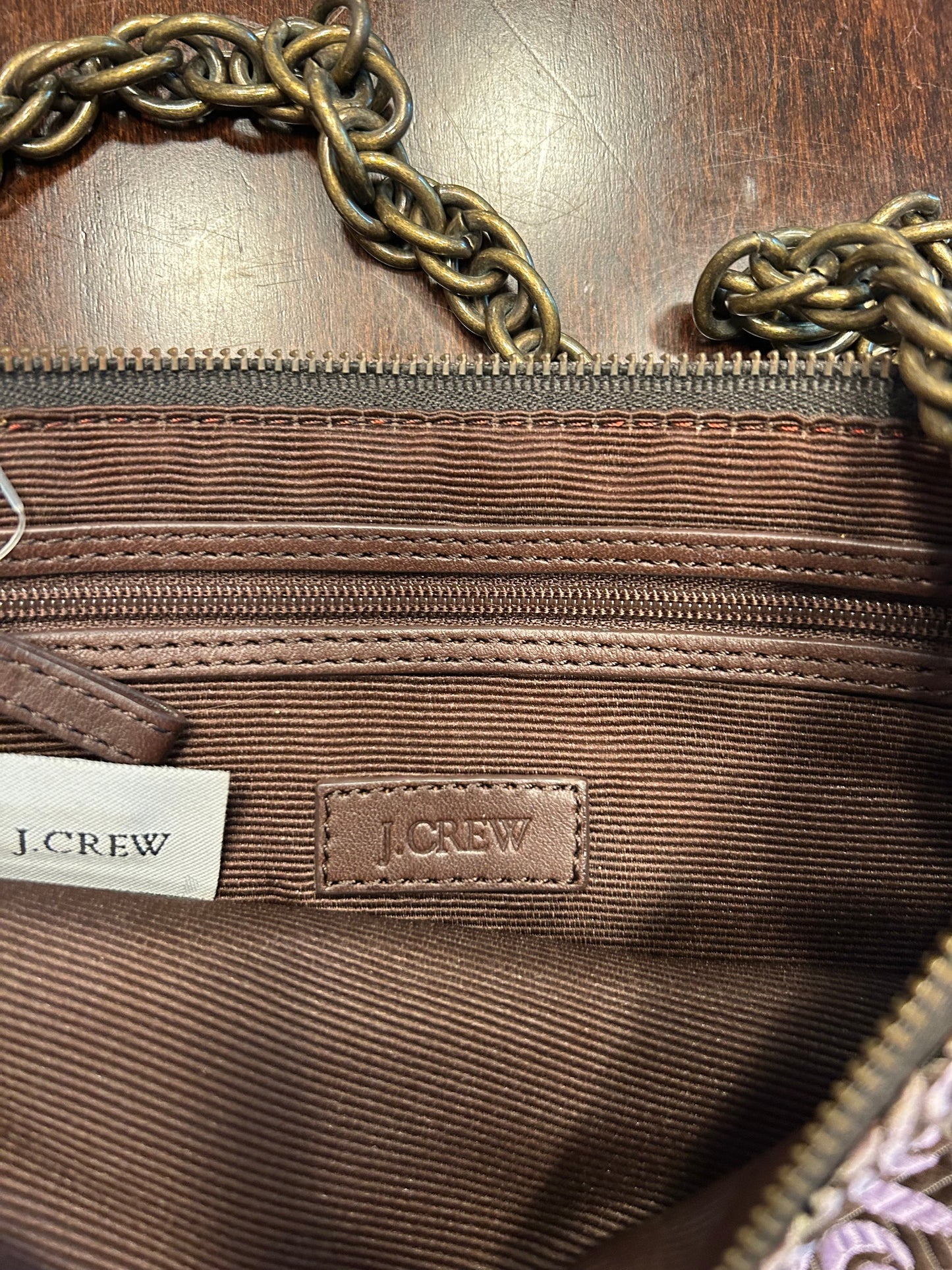 Reduced - Seller #18 new J. Crew purple silk small purse
