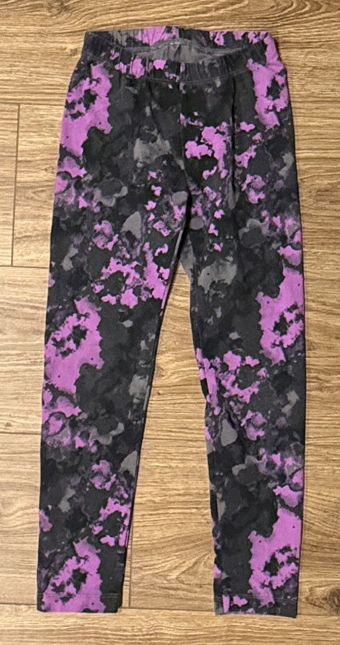 Seller #100 Girls Size S 6/7 Cat and Jack Black and Purple Swirl Pants