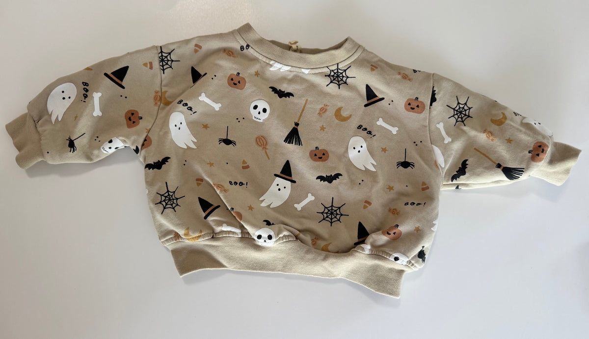 Seller #29 Quincy Mae 3-6 Months Girls Halloween Sweatshirt