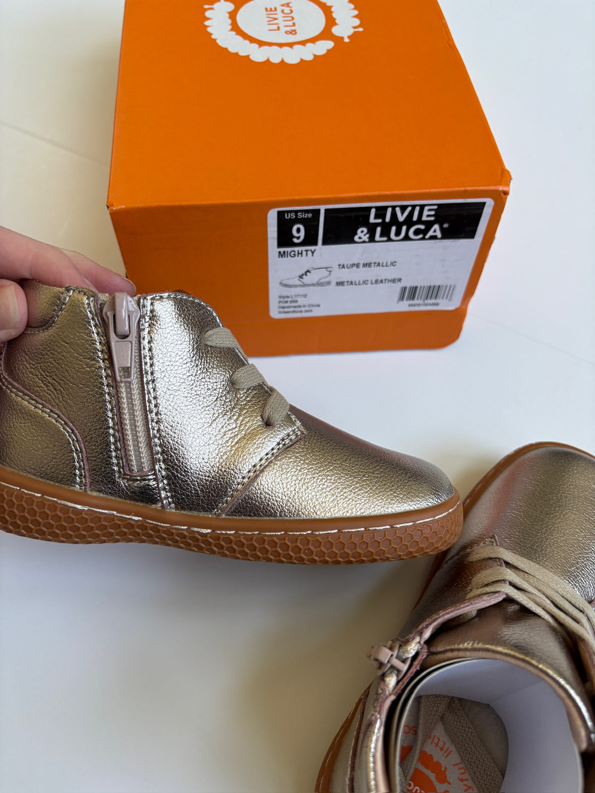 Seller #105 - Girls 9c Live and Luca Metallic Boots BRAND NEW