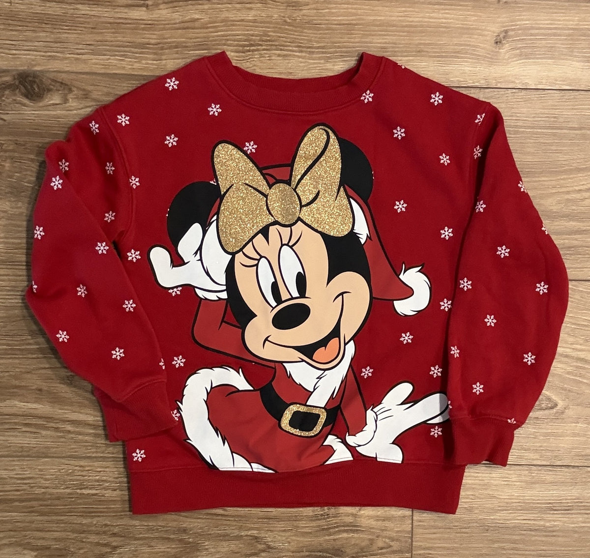 Seller #100 Girls Size 7 Carter's/Disney Minnie Christmas Sweatshirt