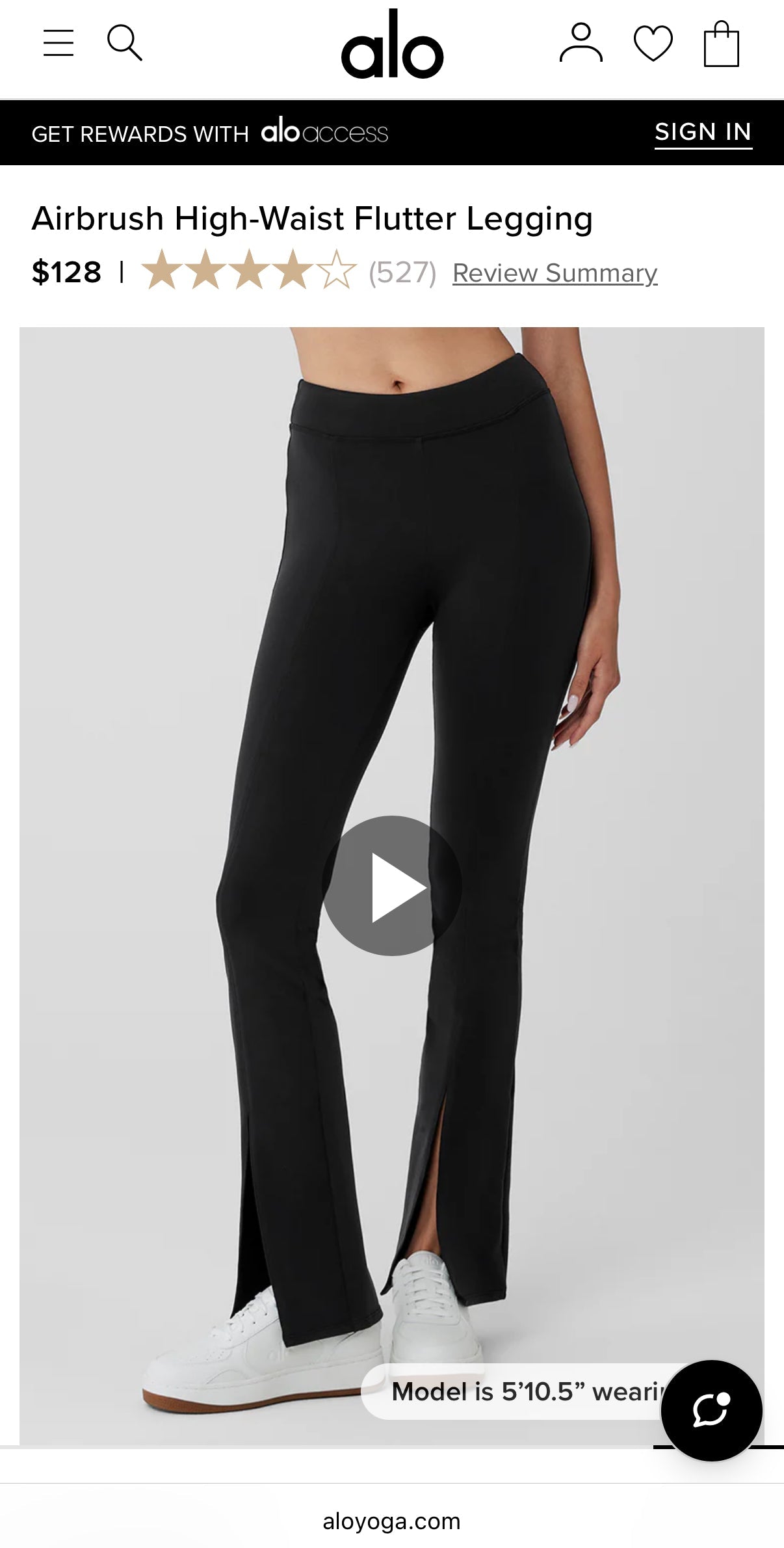 #146 - REDUCED Women's XS Alo Black High Waist Leggings | EUC