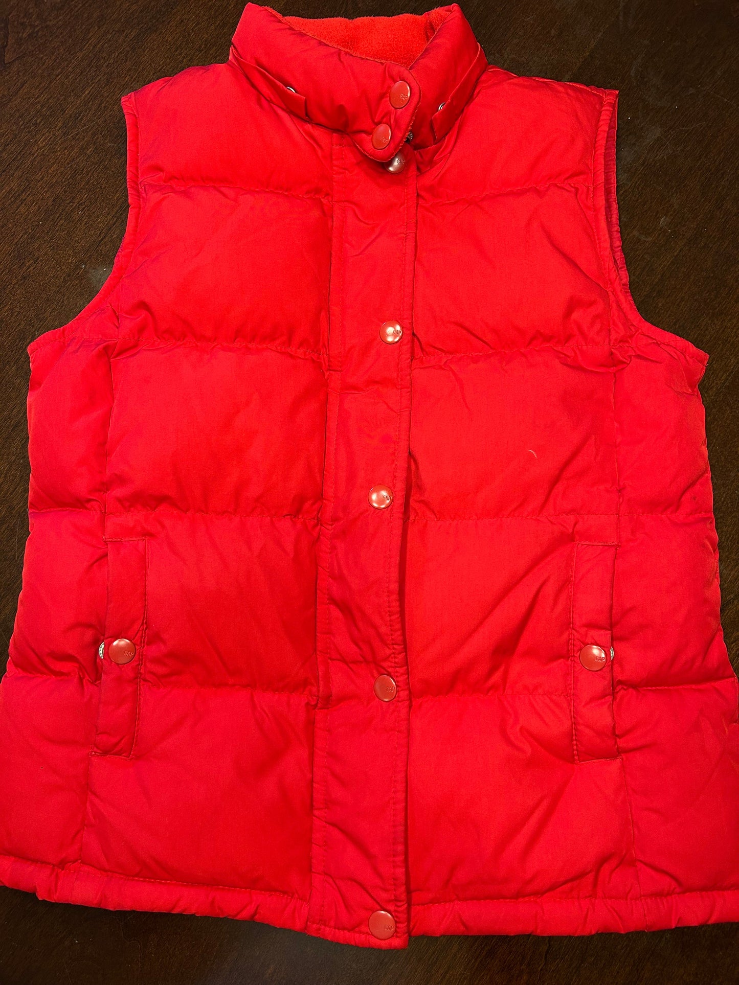 Reduced! Seller #18 Gap red puffer vest women’s size XS
