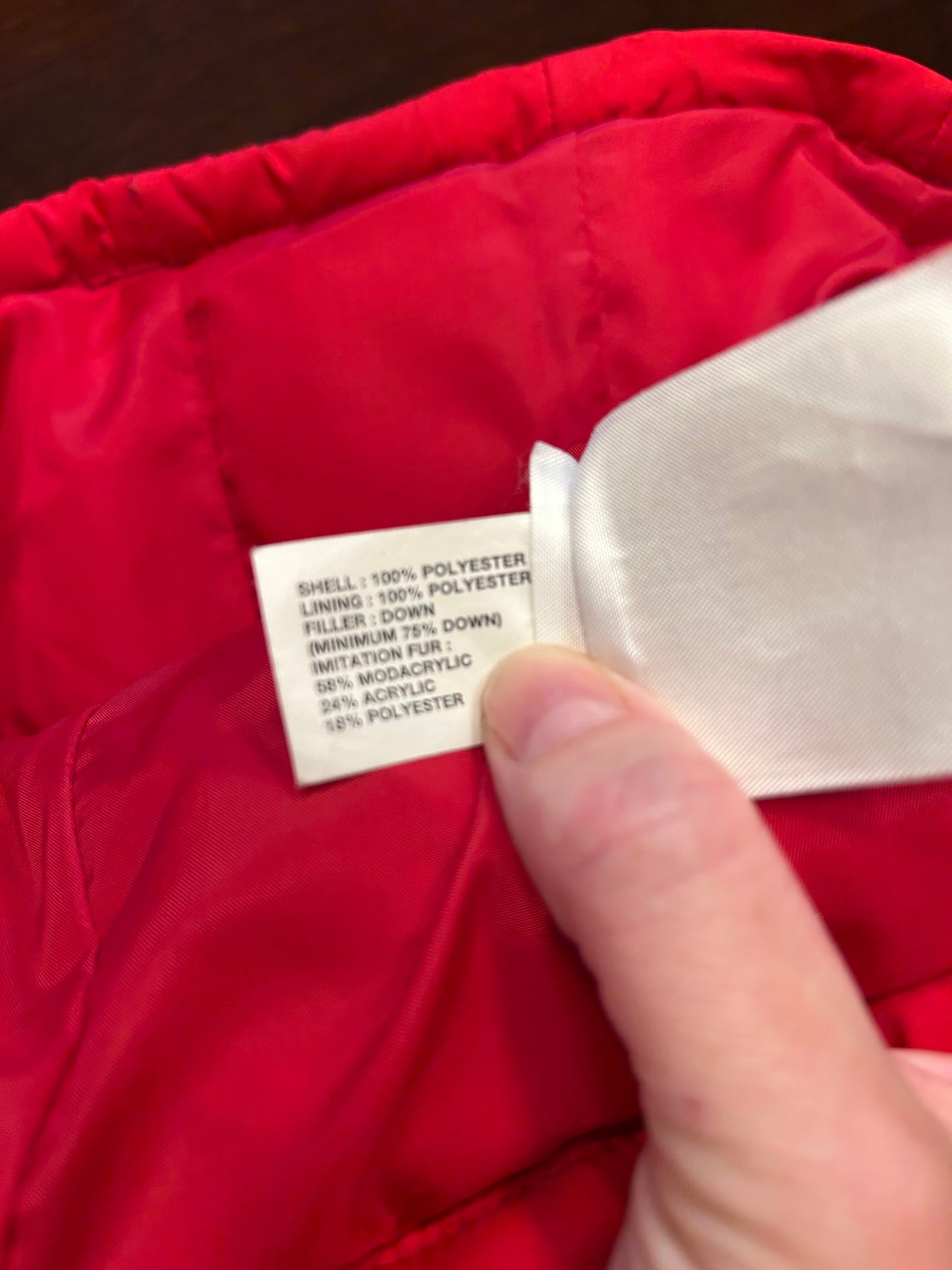 Reduced! Seller #18 Gap red puffer vest women’s size XS
