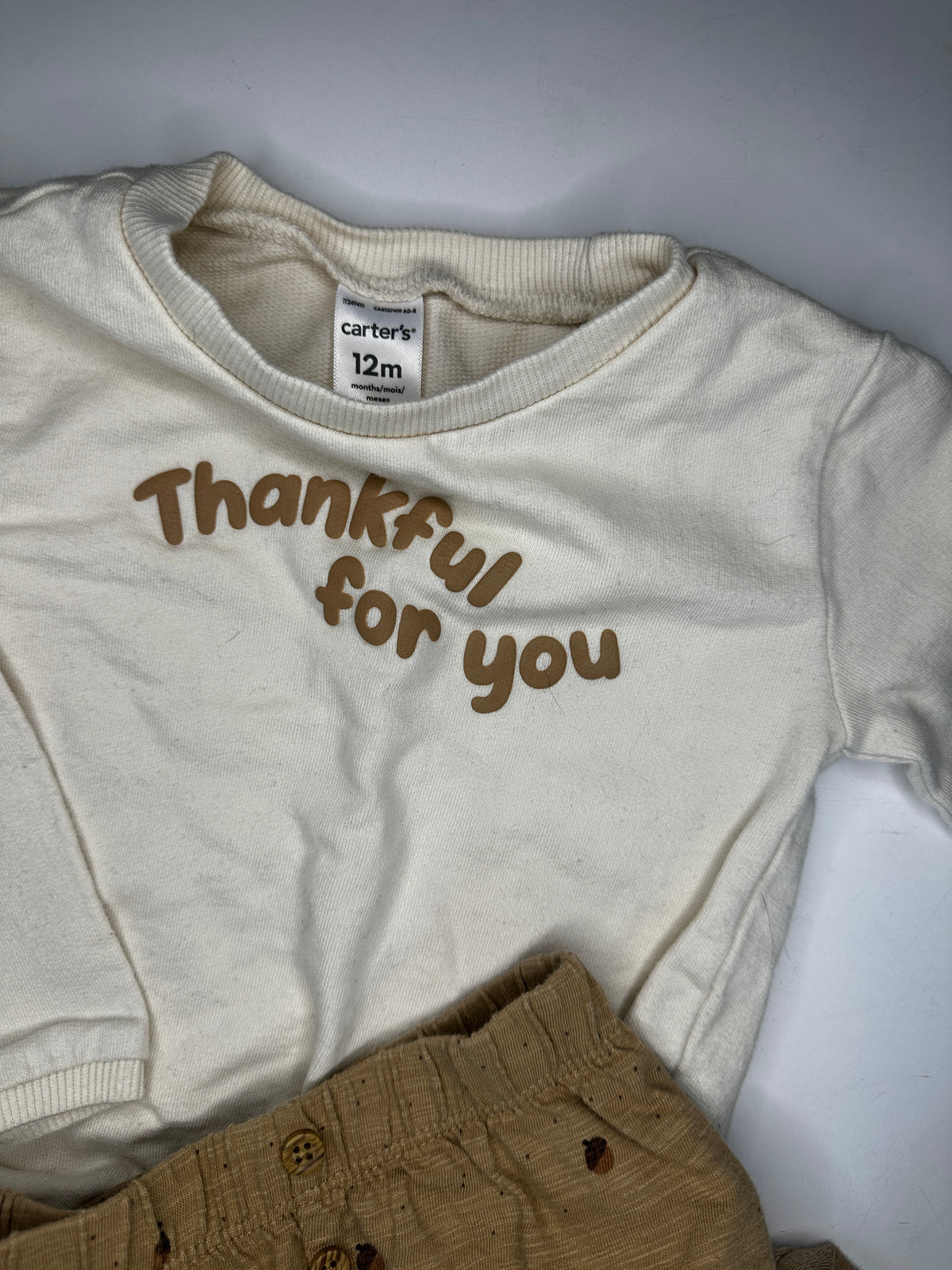 Seller #40 Carter's Thanksgiving outfit