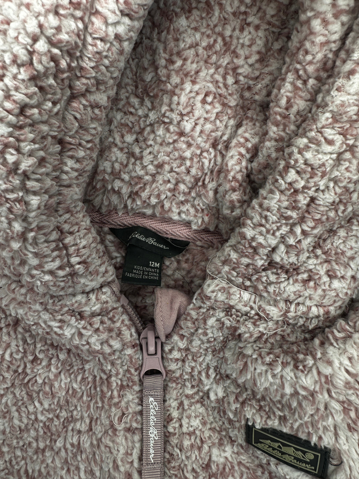 Seller #40 Eddie Bauer heather pink baby girl jacket size 12 month