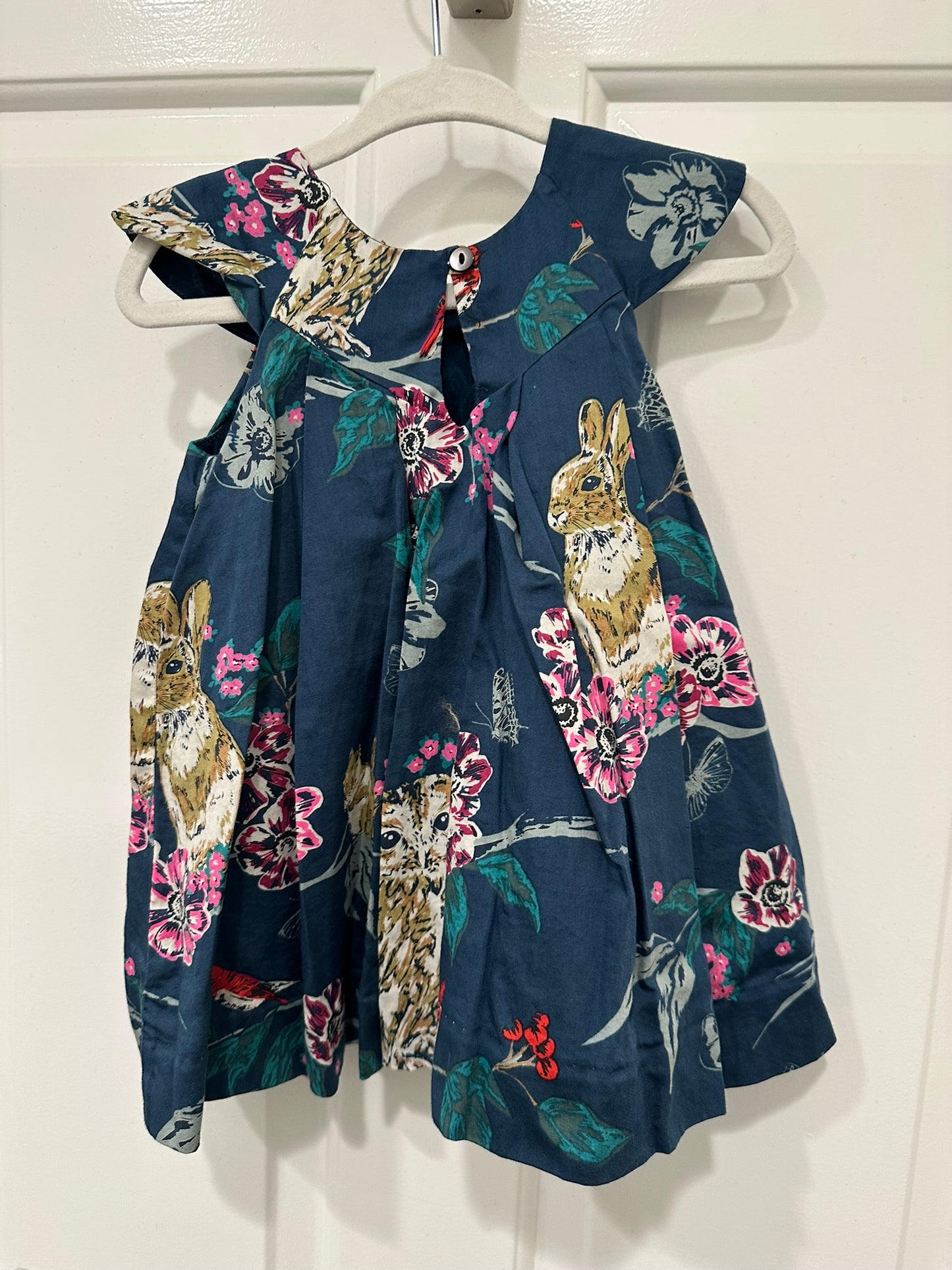 #85 Tea Collection Woodland Animal Dress, Infant Girls 9-12m