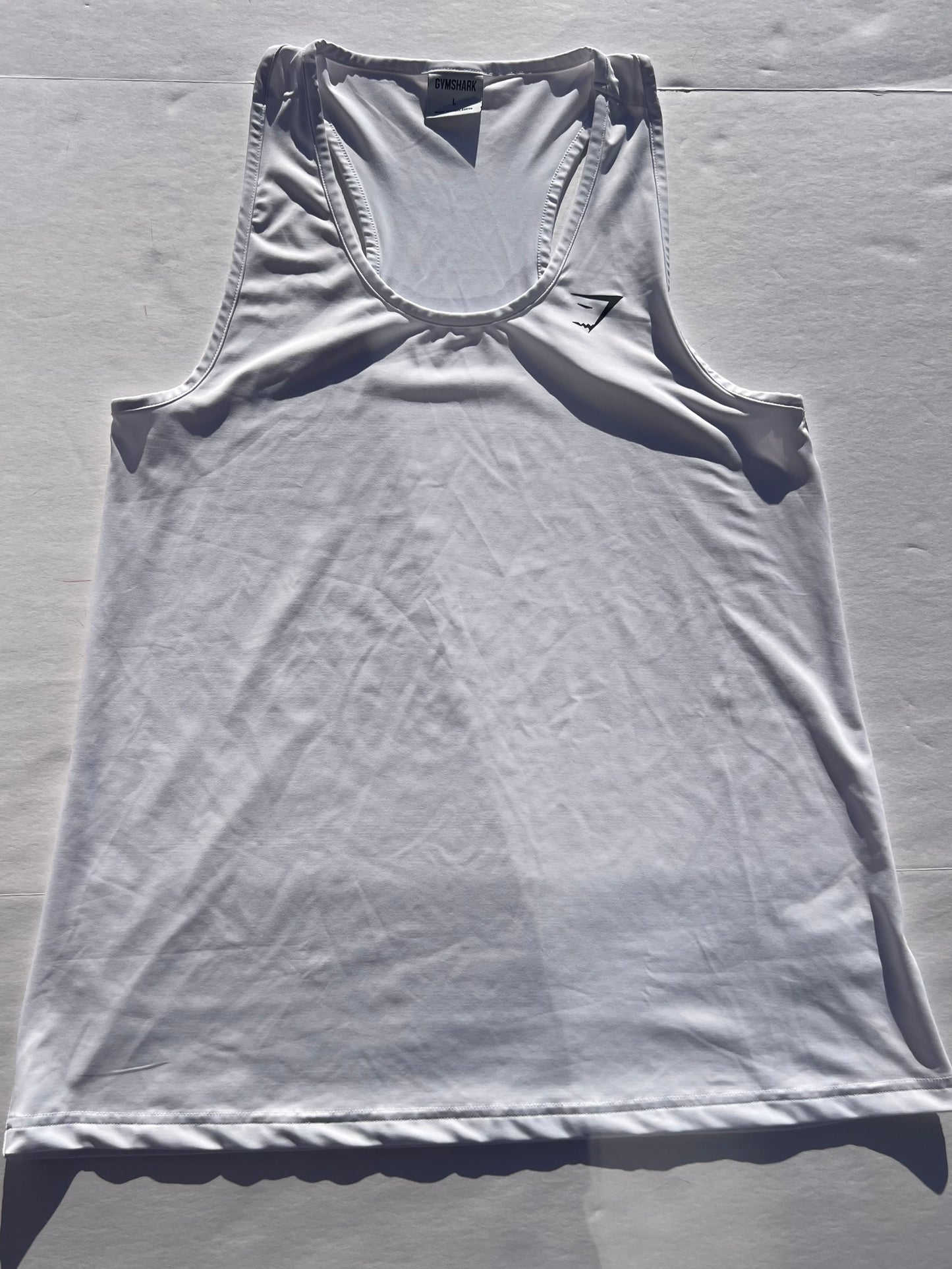 #78 women's Large Gymshark white athletic top