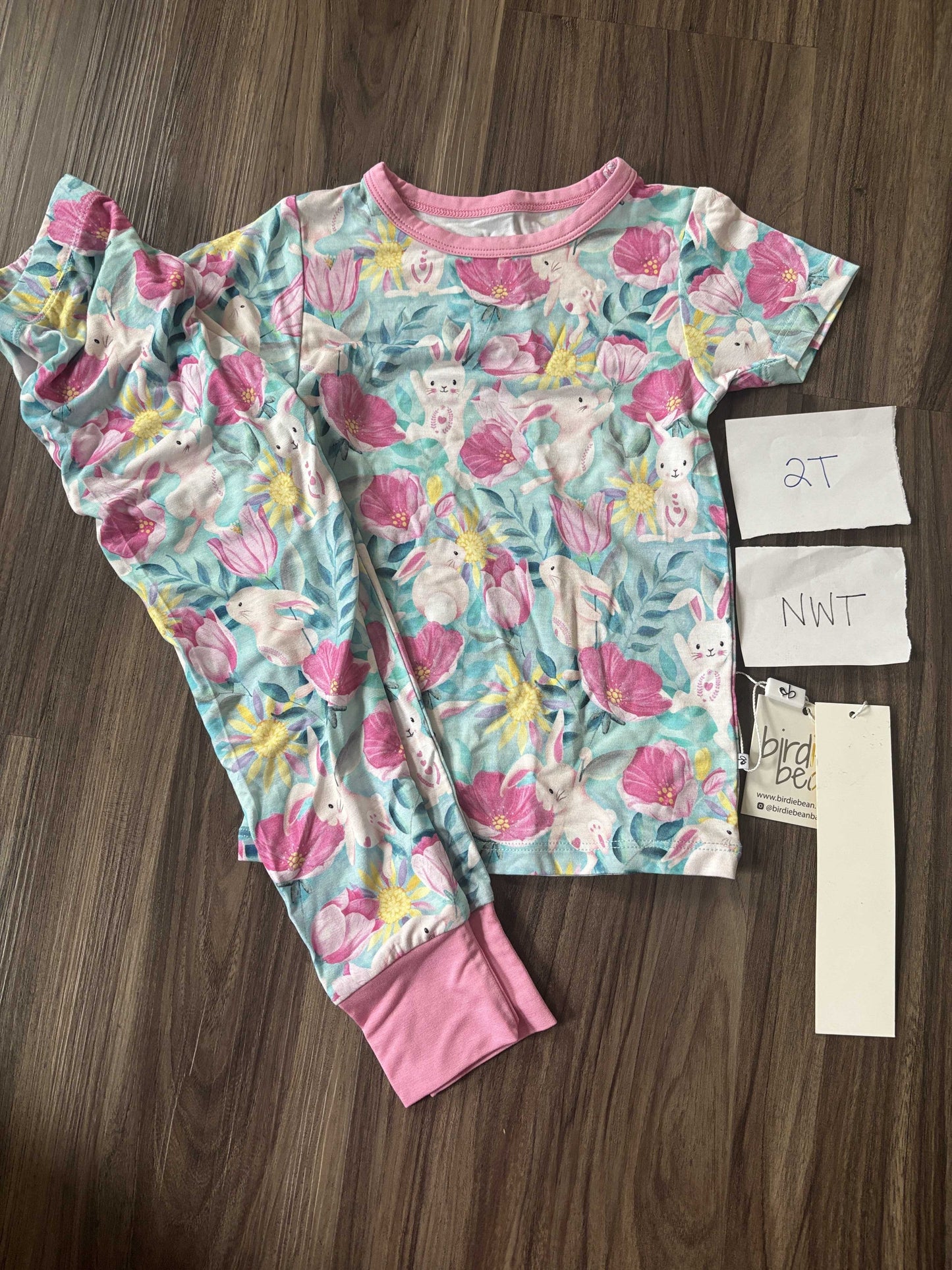 #77 - 2T - NWT Birdie Bean - Lily (Easter) Pajamas