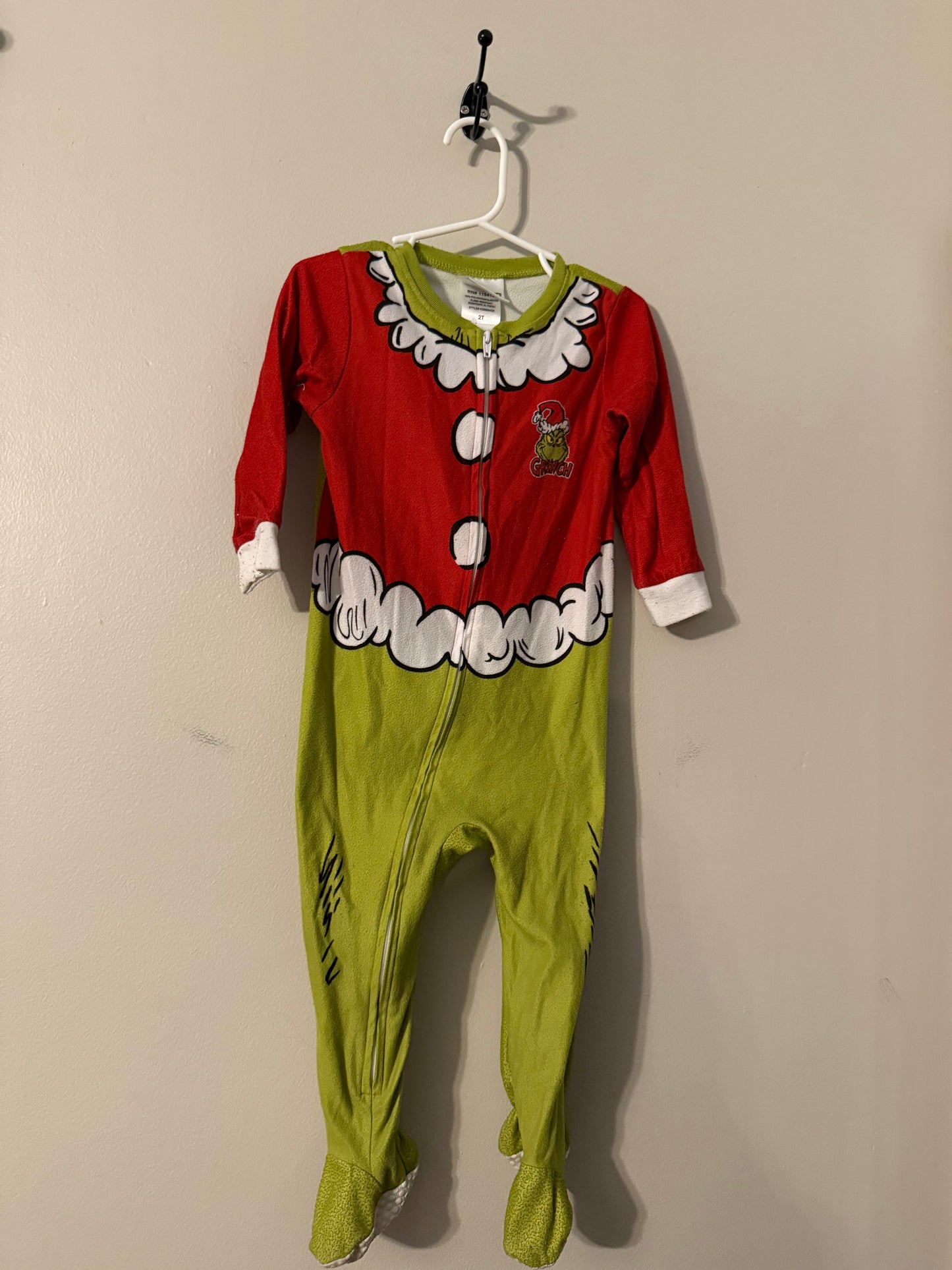 REDUCED Seller #66 Grinch Pajama Sleeper 2T