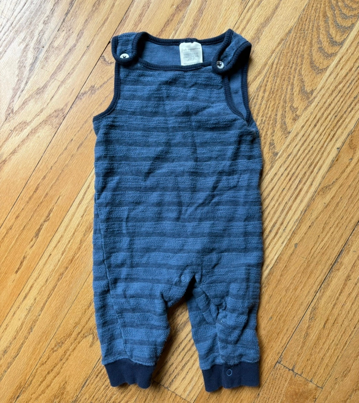 #22 First Impressions boys 6-9m overalls romper