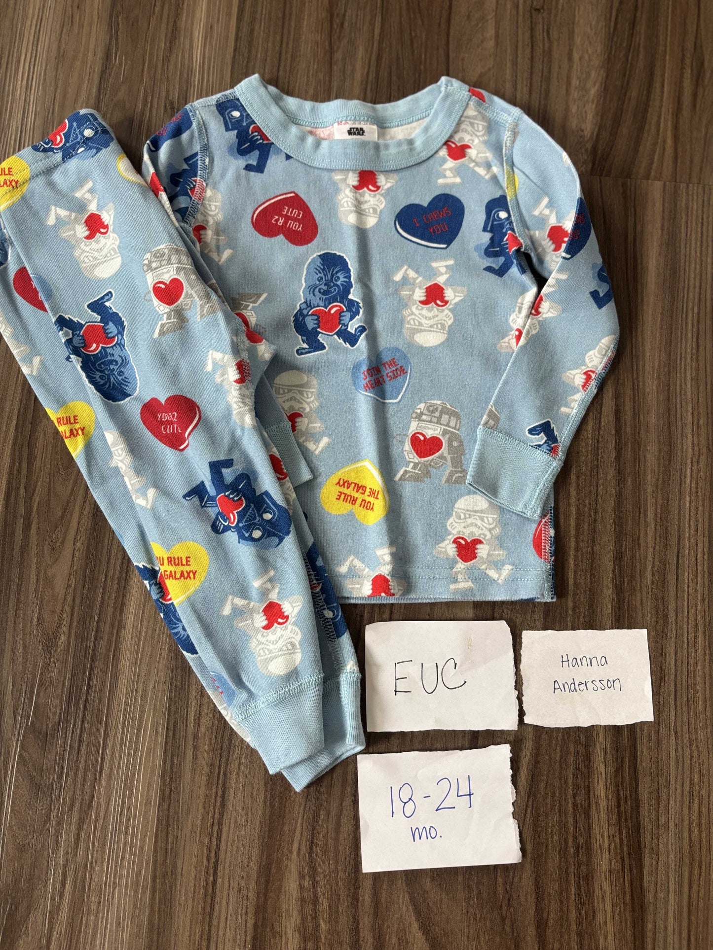 #138 - 18-24 Mo - EUC Hanna Andersson Star Wars PJs