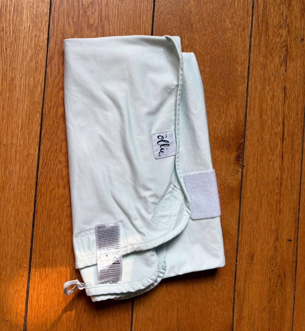 #22 Ollie seafoam green swaddle