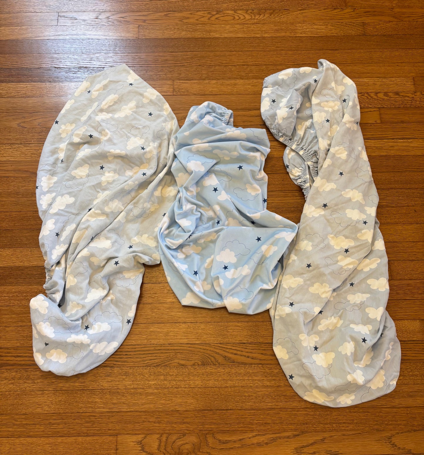 #58 Carters Take Flight Crib Sheets and Matching Changing Pad Sheet