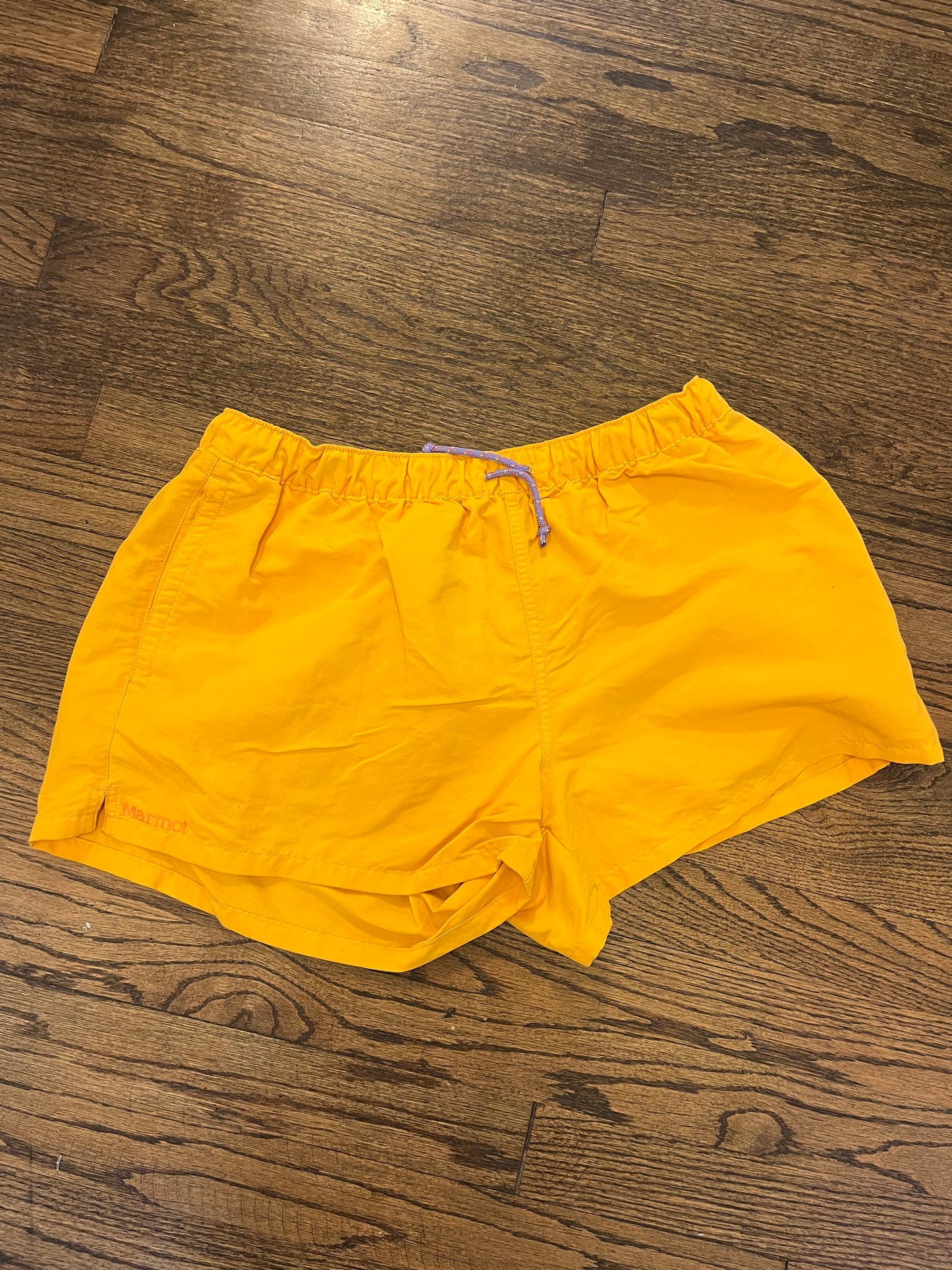 #7 Marmot Yellow Athletic Shorts Women's L