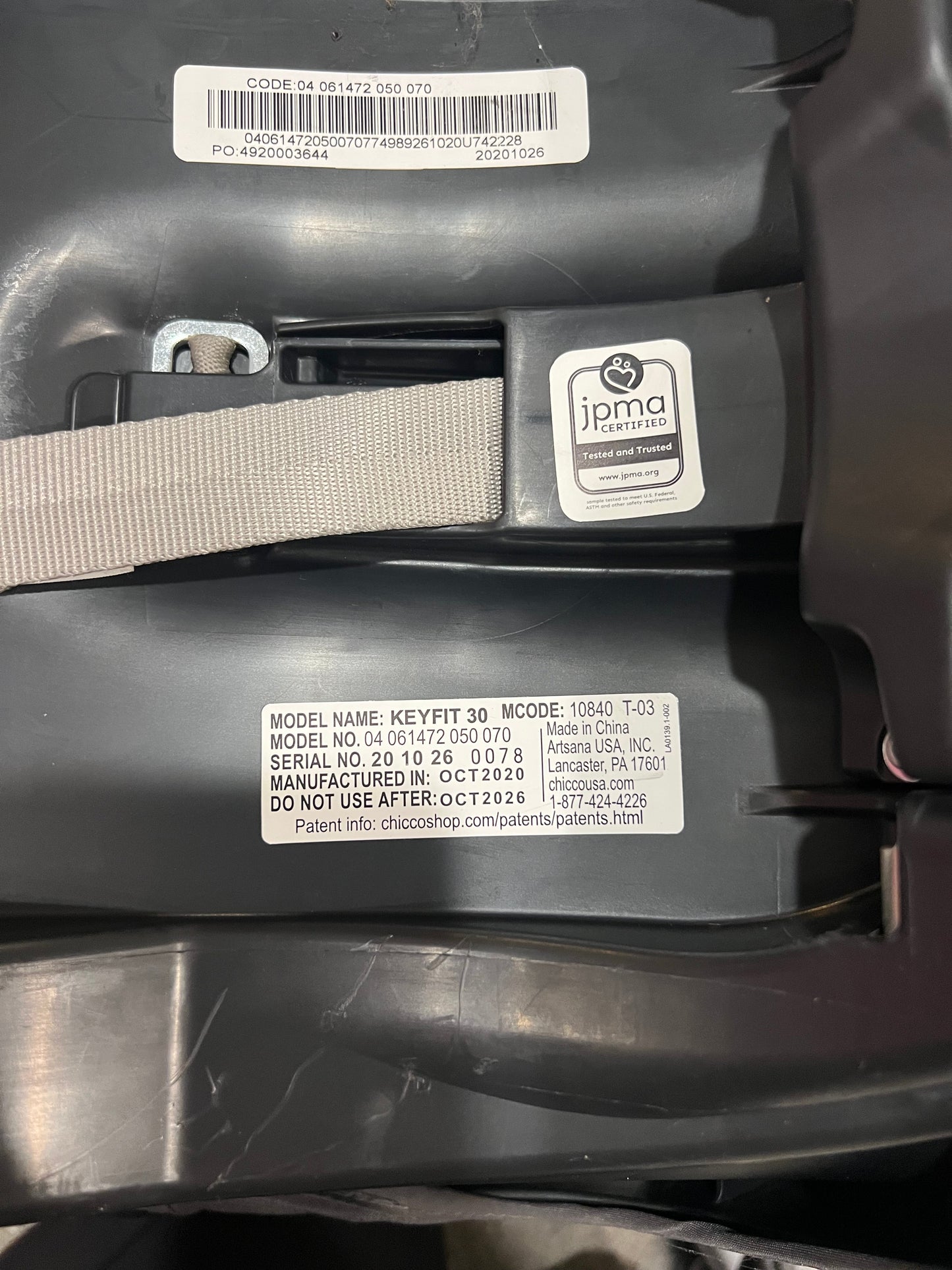 #78 chicco keyfit 30 infant seat and base