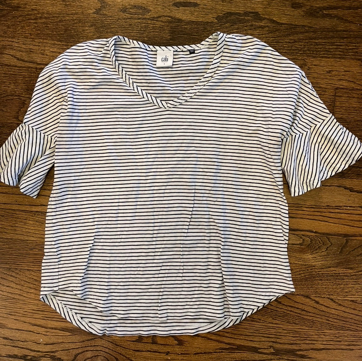 #7 women’s Cabi small striped top