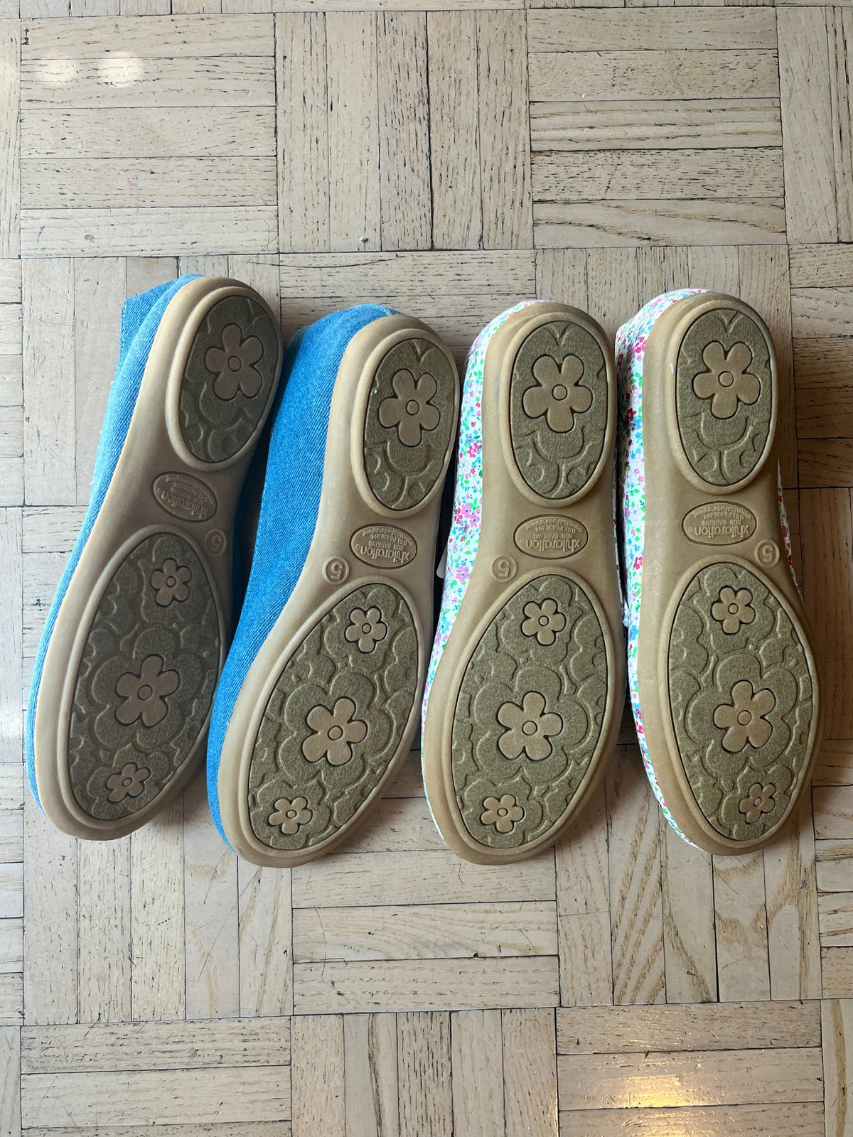 #195 NWT women’s size 5 shoes, two pairs