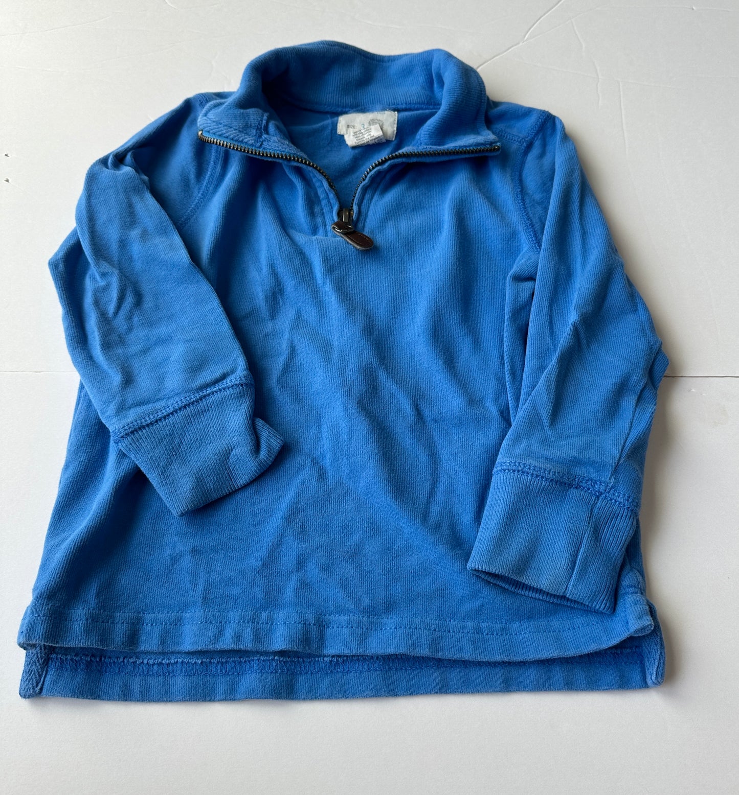 #162 Crewcuts Blue Pullover 3t
