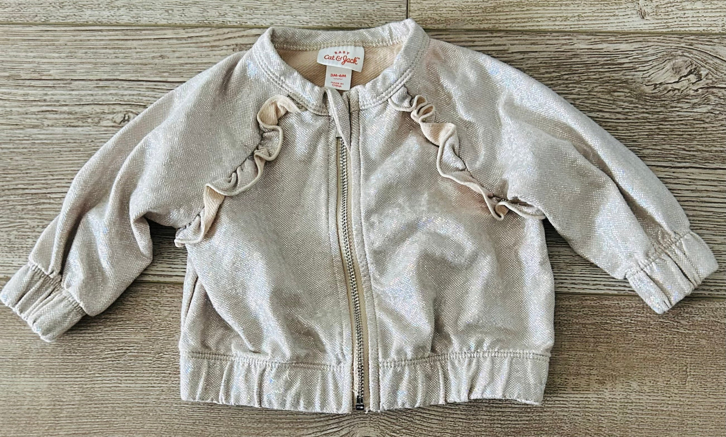 #15 C&J 3-6m Rainbow Holographic Jacket (close up pictured)