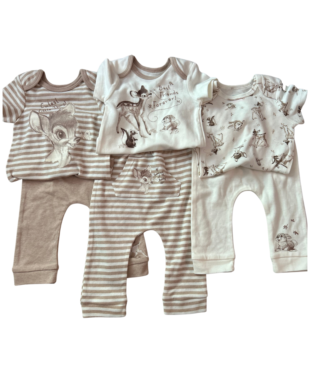 REDUCED Seller #29 Disney Baby Bambi Outfit Bundle 6-9 Months NWT