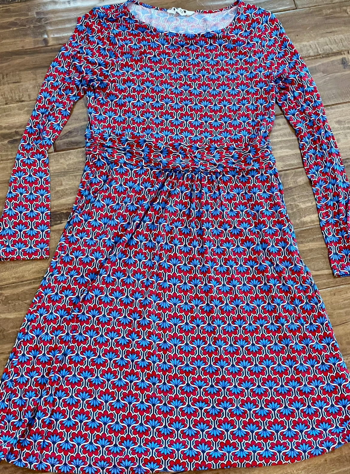 #199 Women’s Boden long sleeve dress midi size 10 EUC