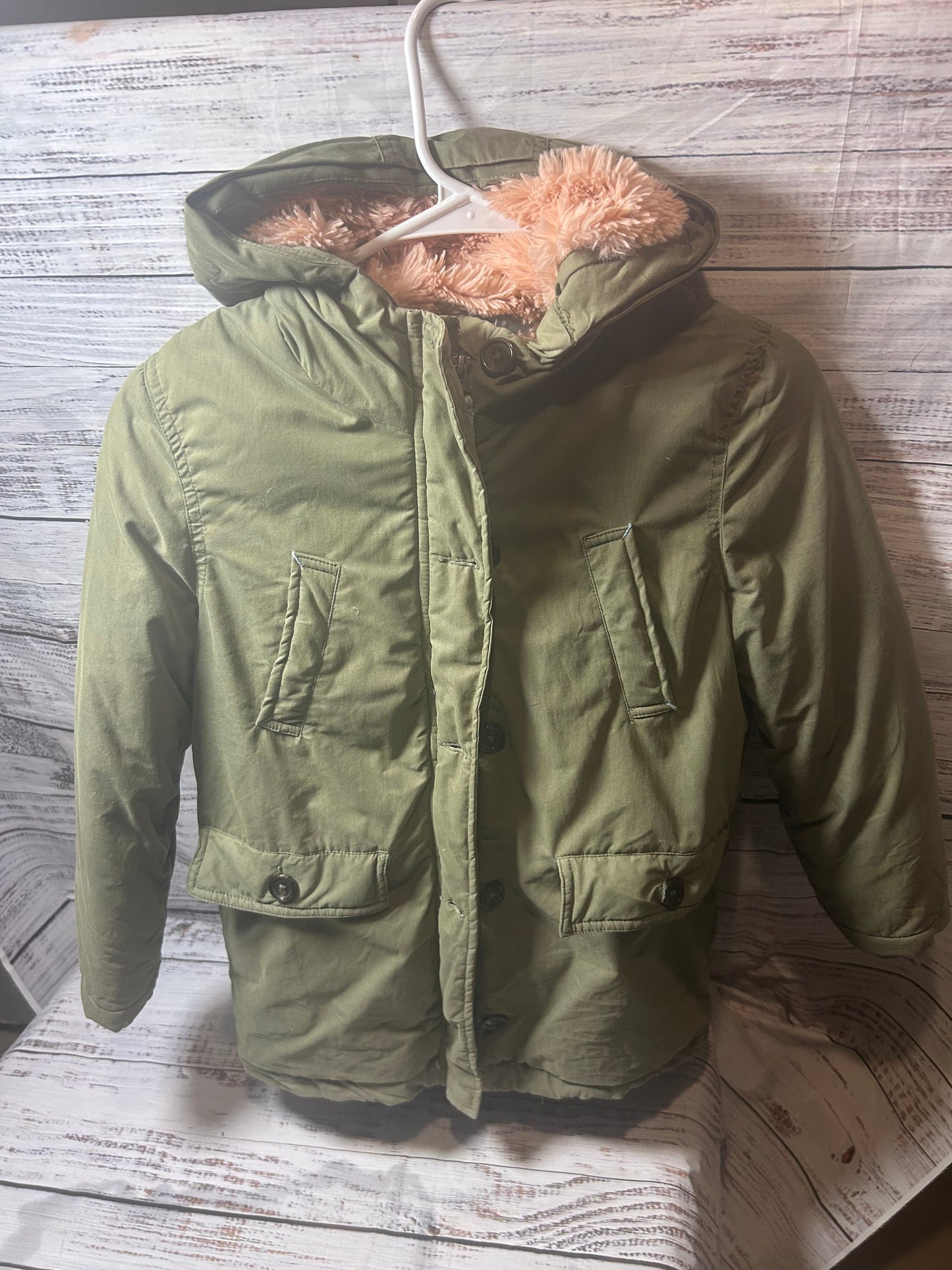 seller #62 mini Boden girls size 9/10 green coat
