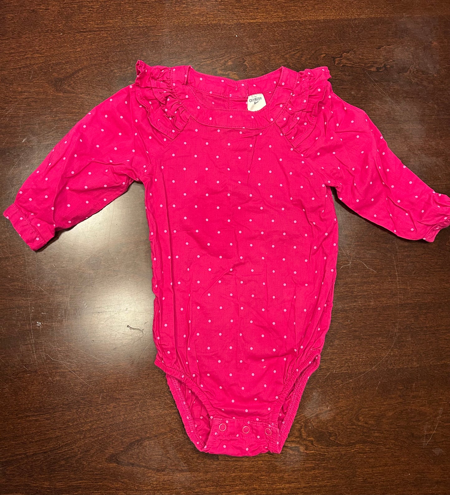 Seller #18 OshGosh Magenta Girls 12m bodysuit