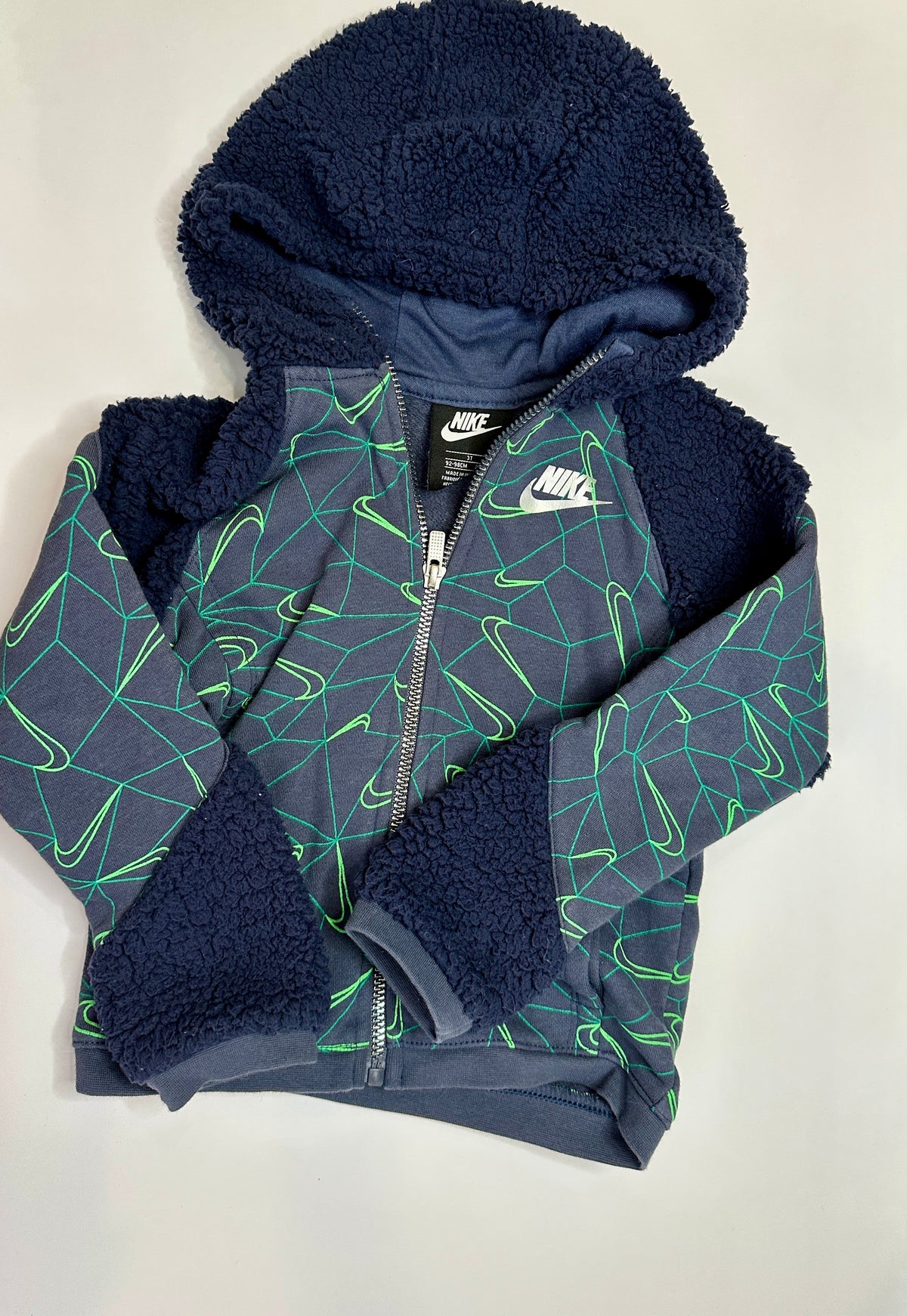 #48 Nike Navy Zip Up hoodie 3T