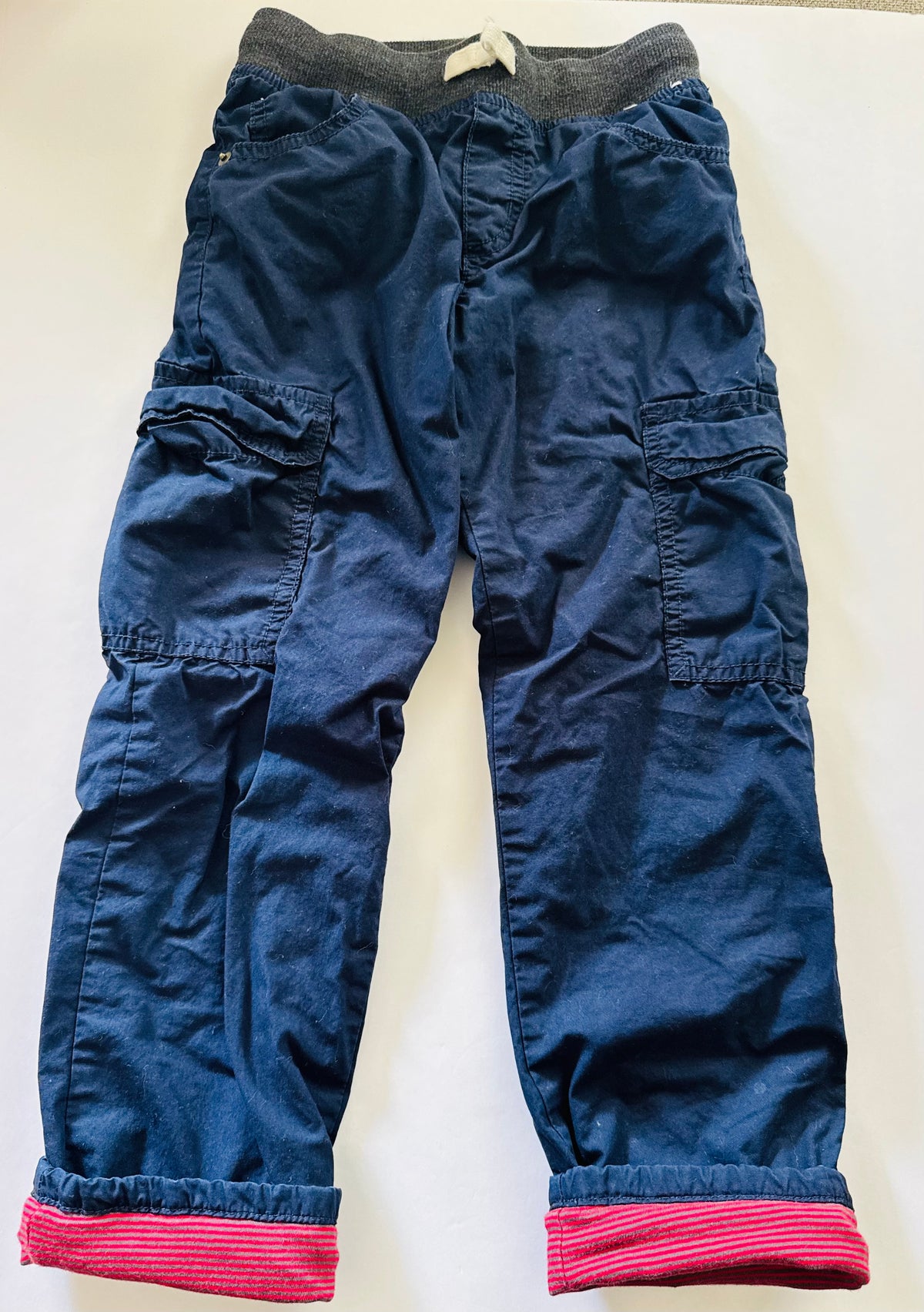 #92 boys Gymboree size 6 lined navy pants