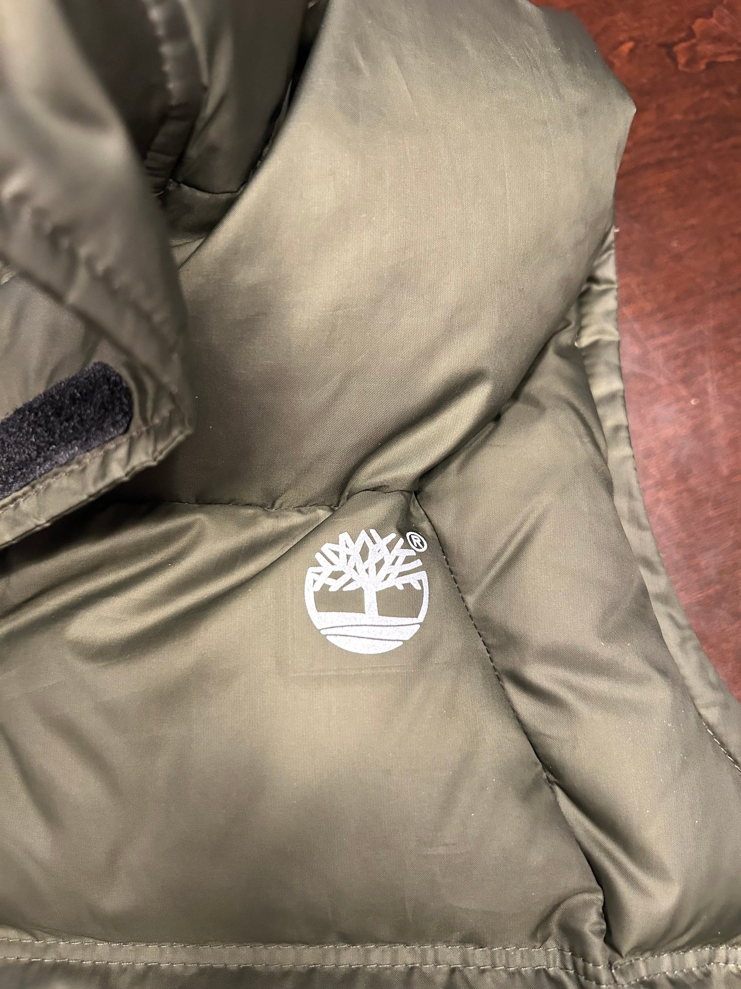 Reduced! Seller #18 Timberland Olive puffer vest men’s large