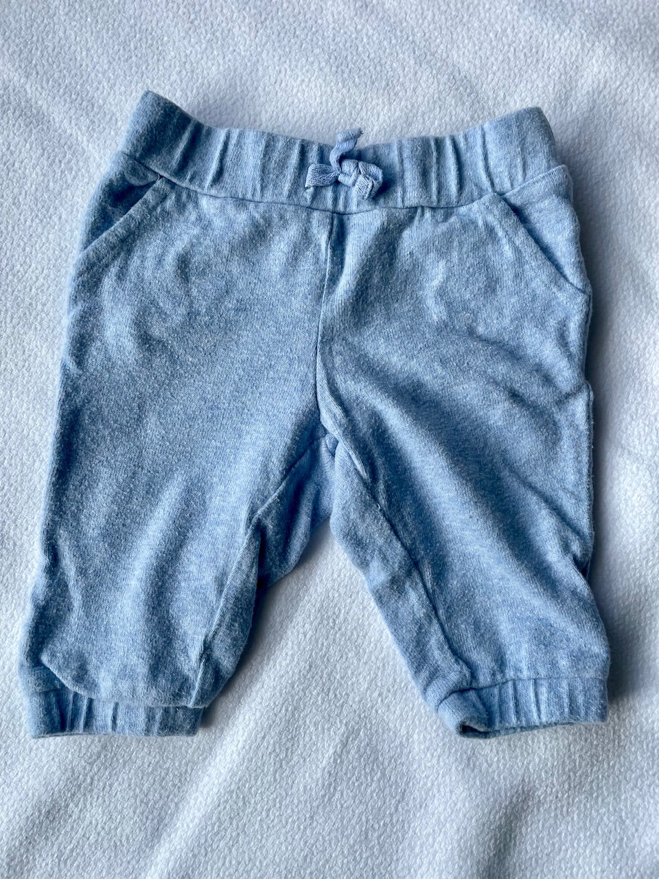 *REDUCED* #68 Janie and Jack Light Blue Terry Joggers, 3-6m