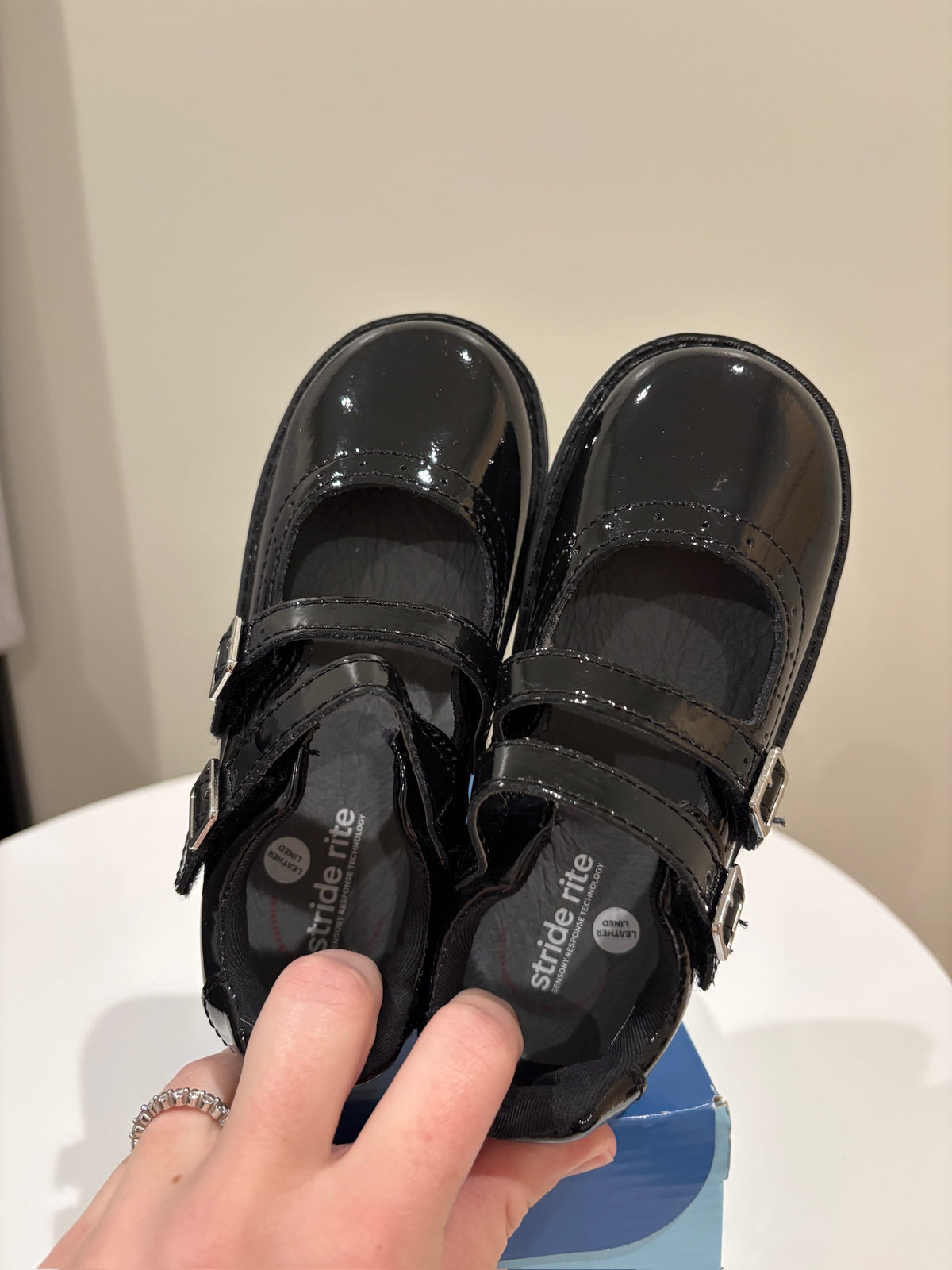 Seller #105 - Size 9.5W Black Stride Rite Mary Janes NWOT