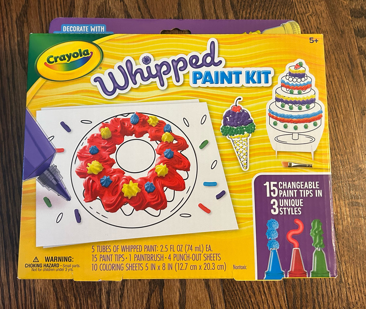 Seller 120, New, Crayola Whipped Paint Kit